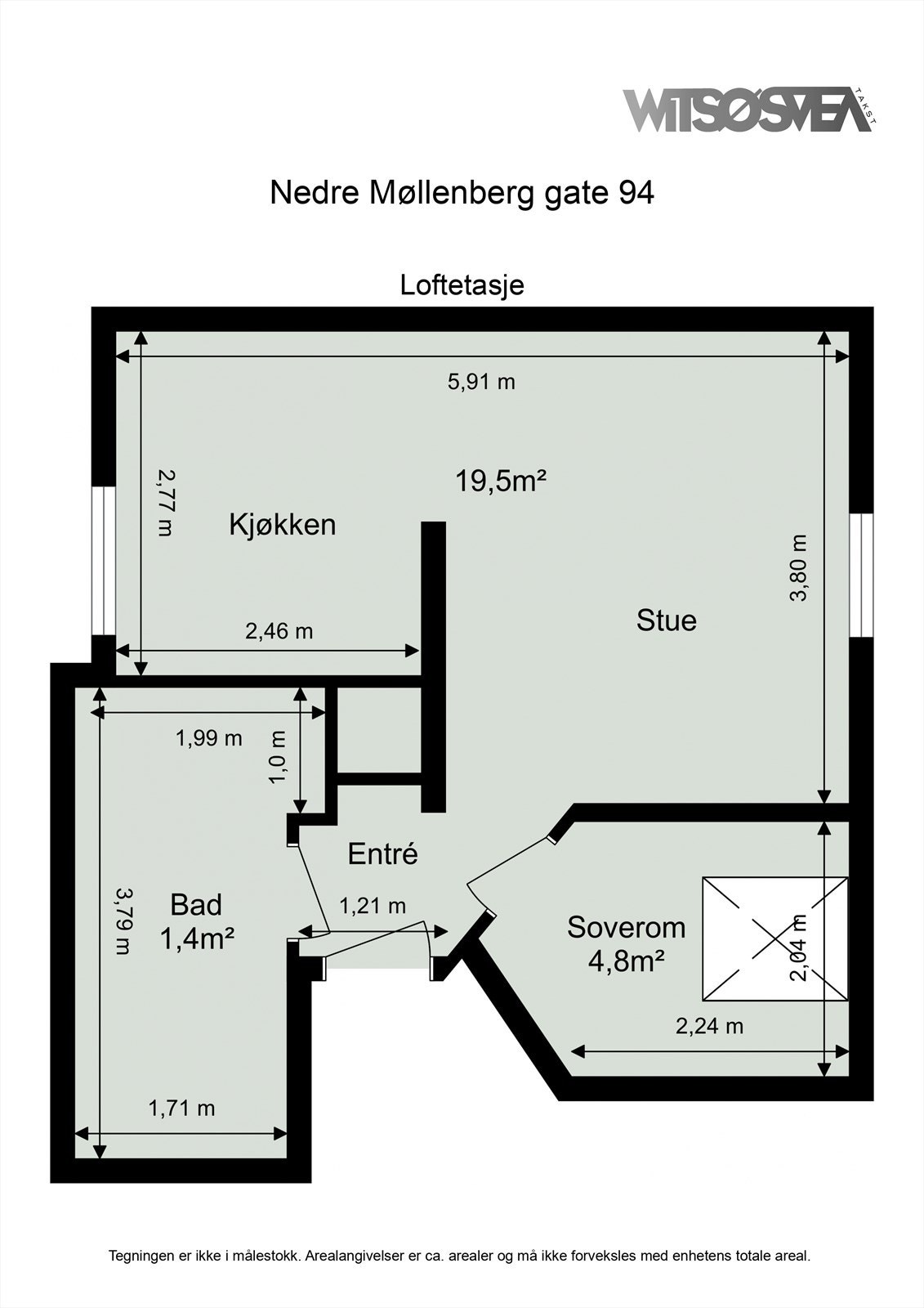 Planskisse Galleribilde