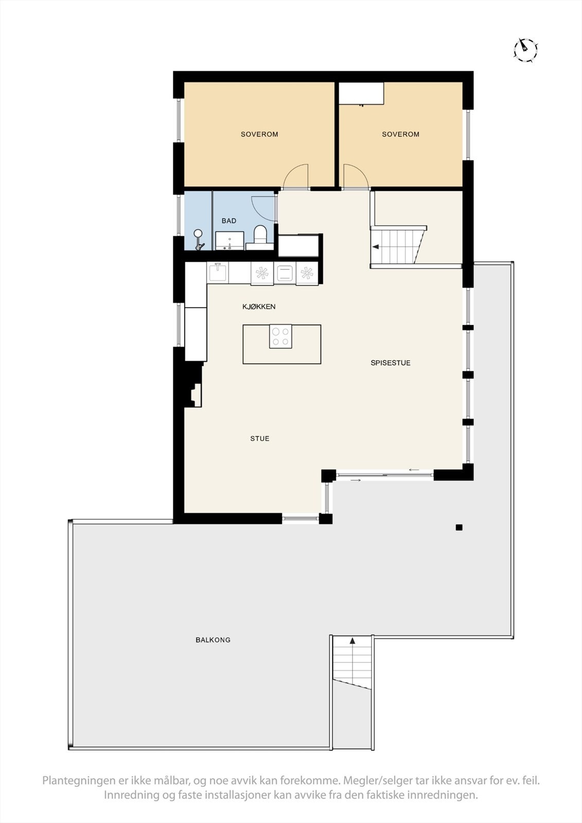 Plantegning 1. etg. Galleribilde