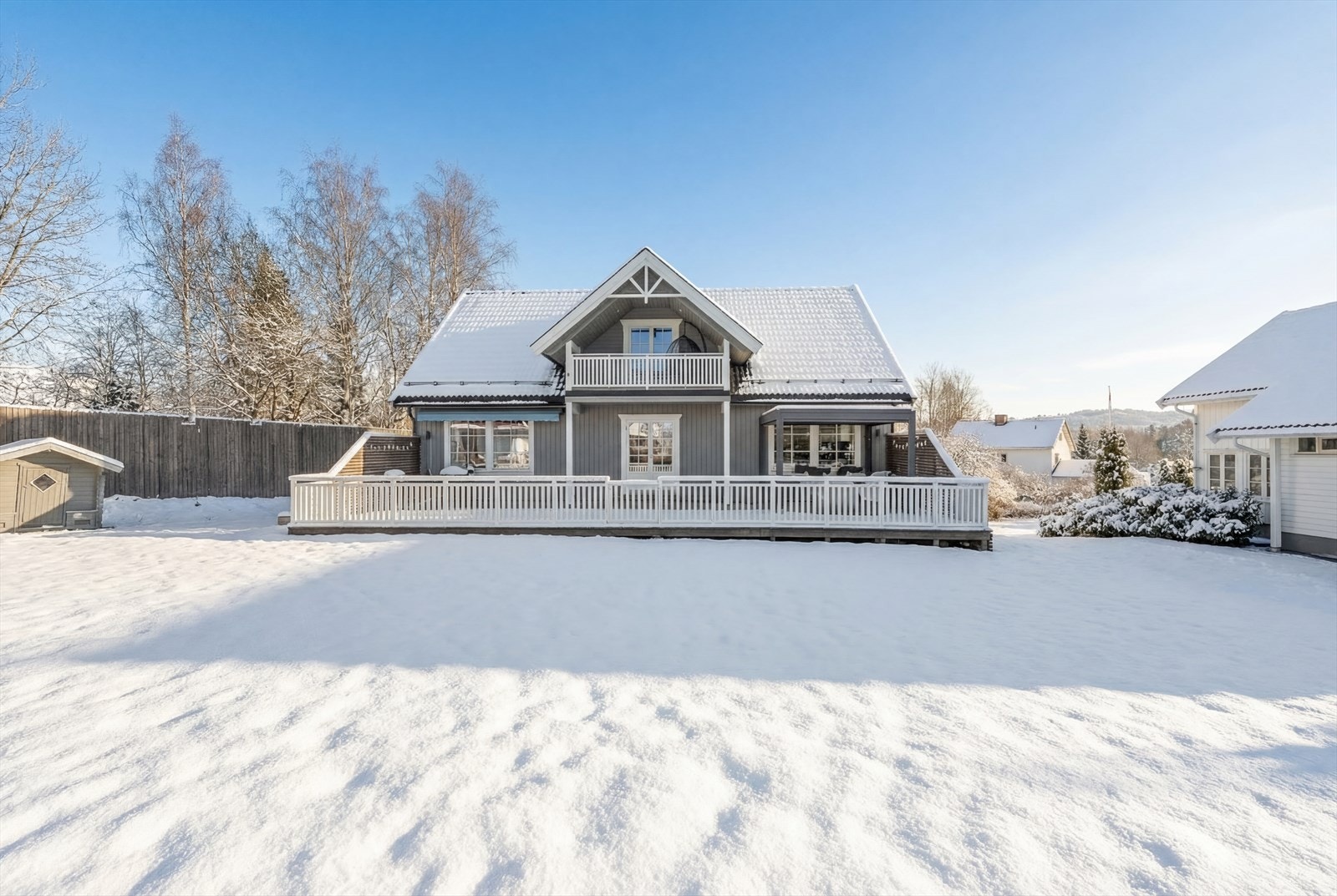 Haldenvegen (AI generert vinterbilde) Galleribilde