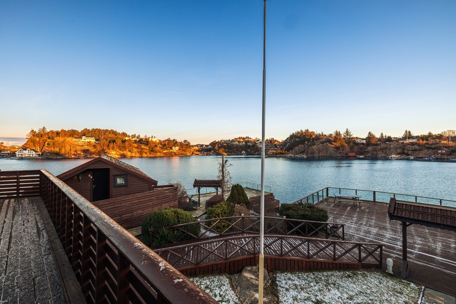 Terrasse med utgang fra stue Galleribilde