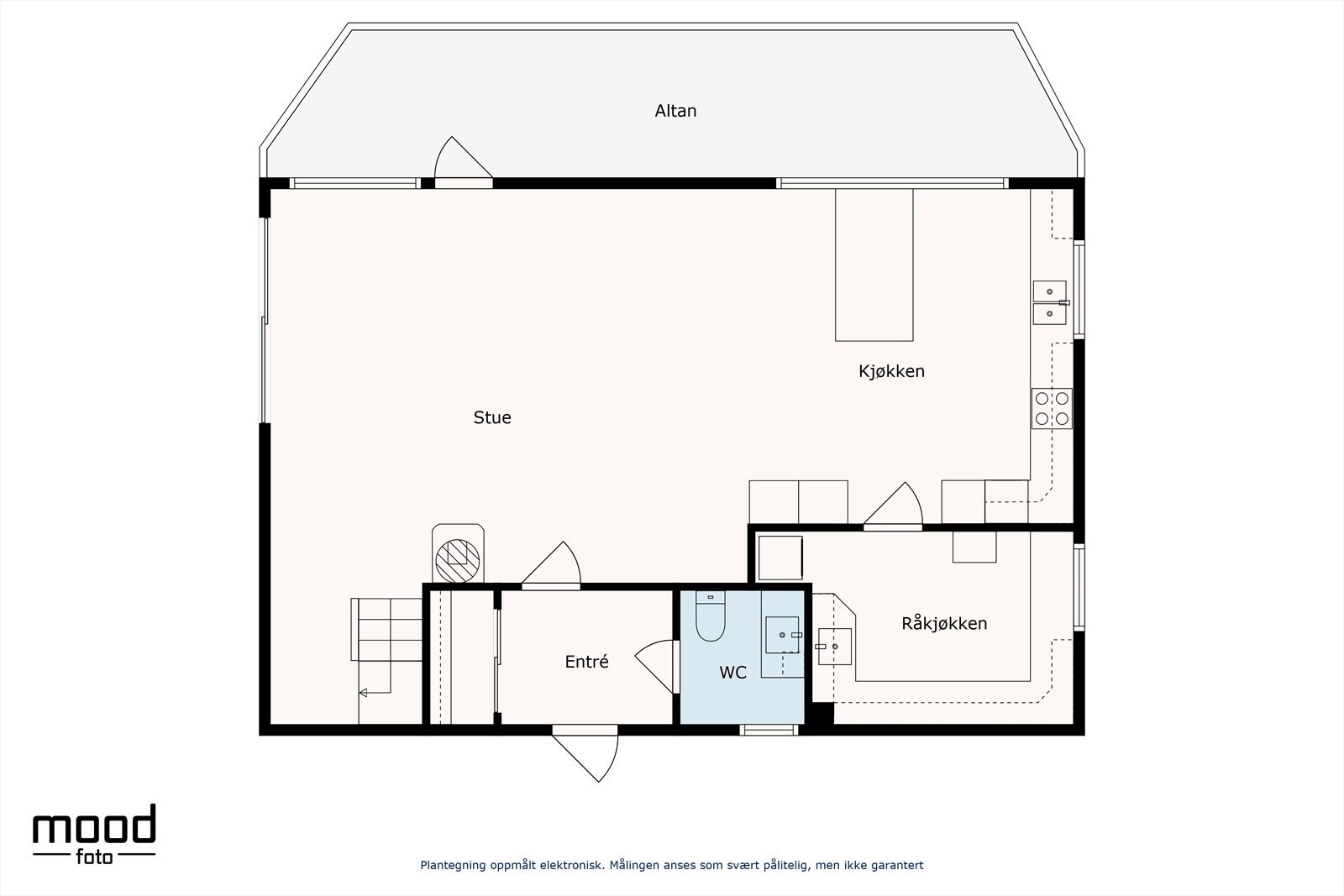 Plantegning 1. etasje Galleribilde