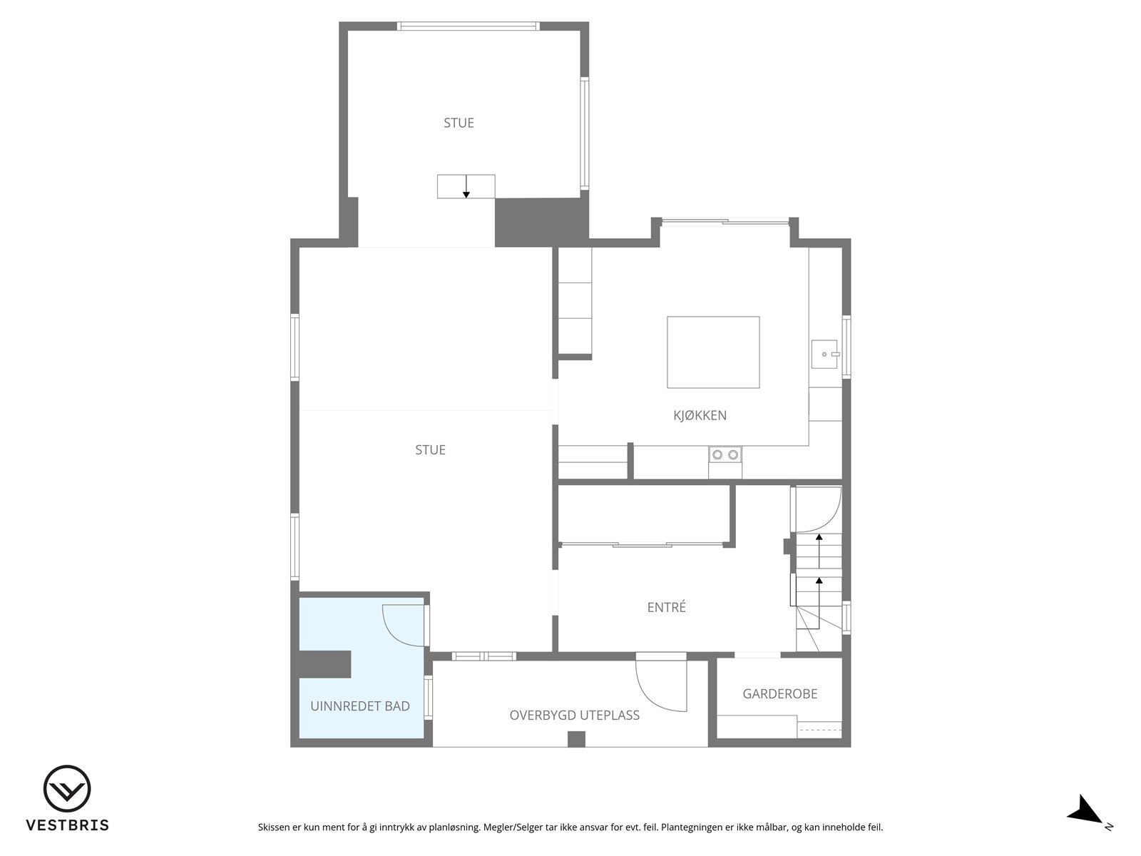 Plantegning | 1.etasje/hovedetasje Galleribilde