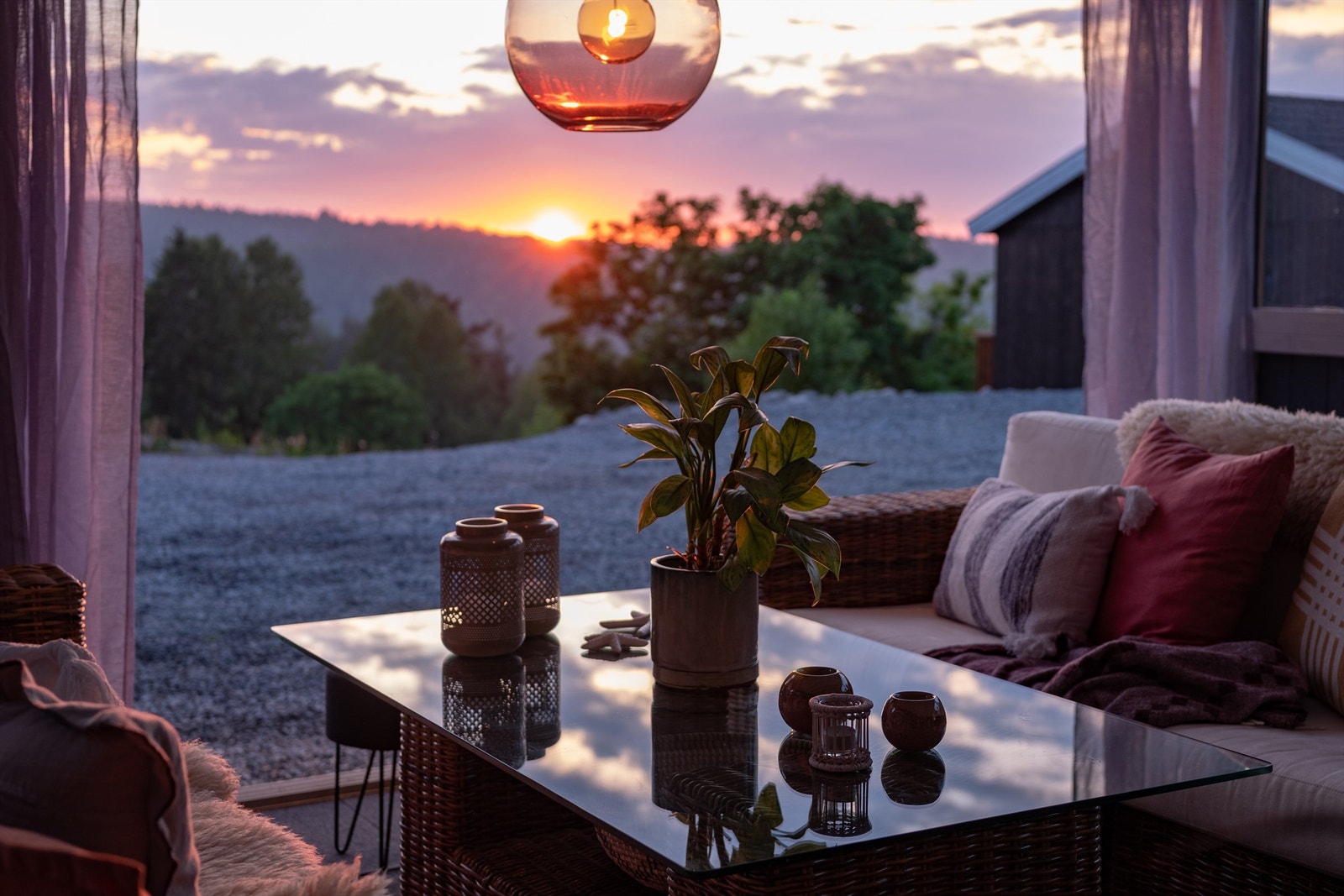 Et perfekt sted for sene sommerkvelder hvor solnedgangen kan nytes! Galleribilde