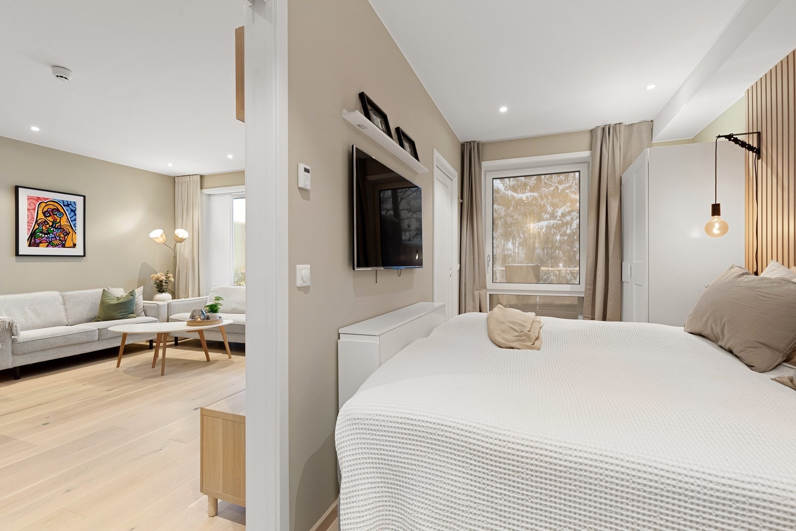 Soverommet har adkomst fra to sider Galleribilde