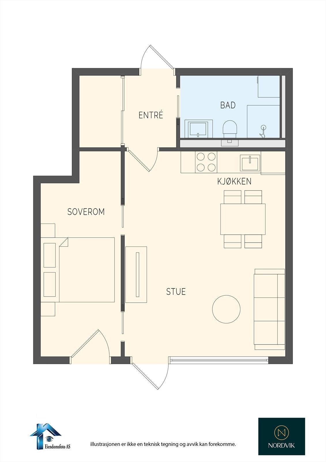 Presentasjon av leiligheten Galleribilde