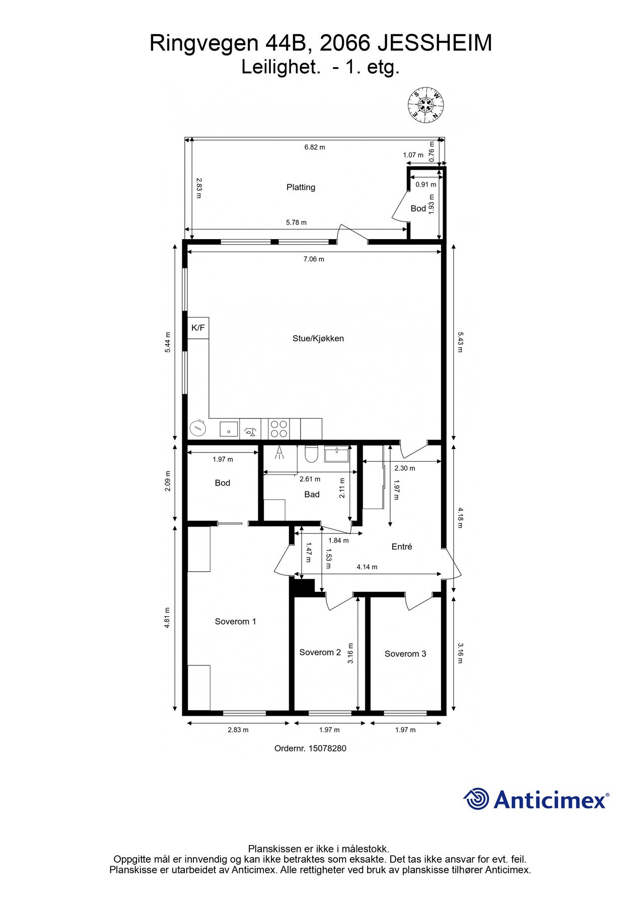 Plantegning Galleribilde