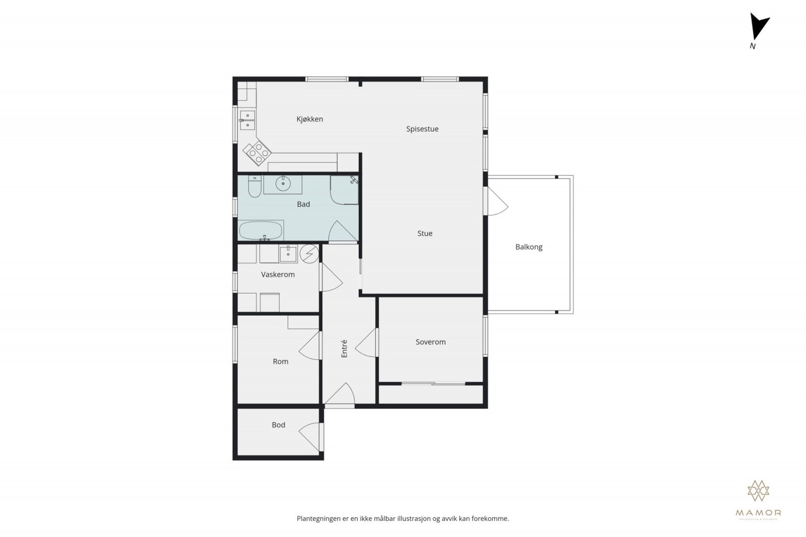 Plantegning 2.etasje Galleribilde