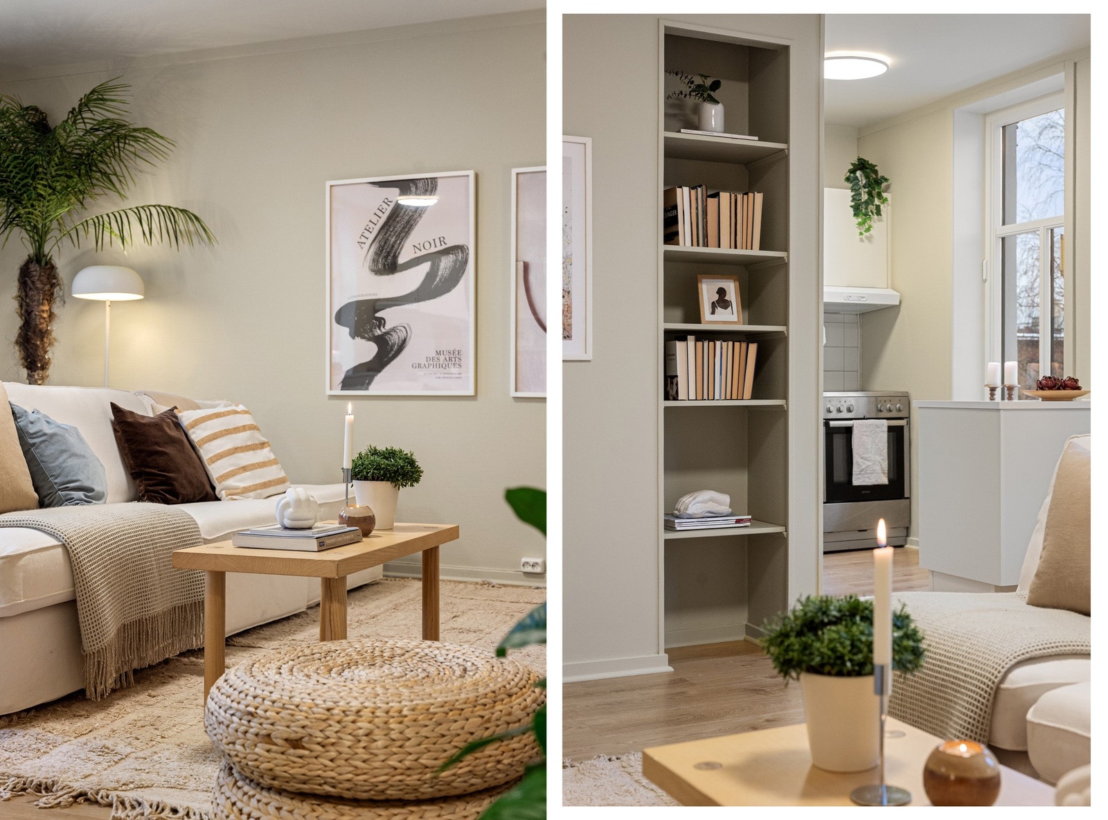 Praktisk og plassbesparende hyllenisje Galleribilde