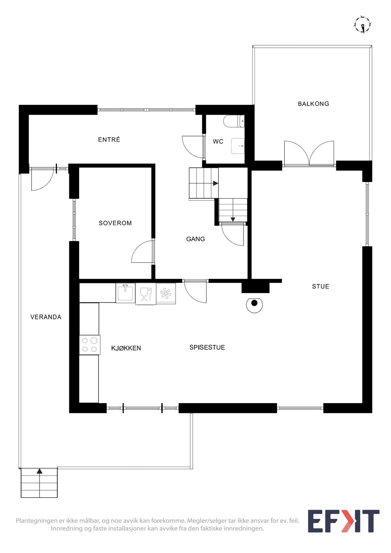 Plantegning hovedetasje Galleribilde