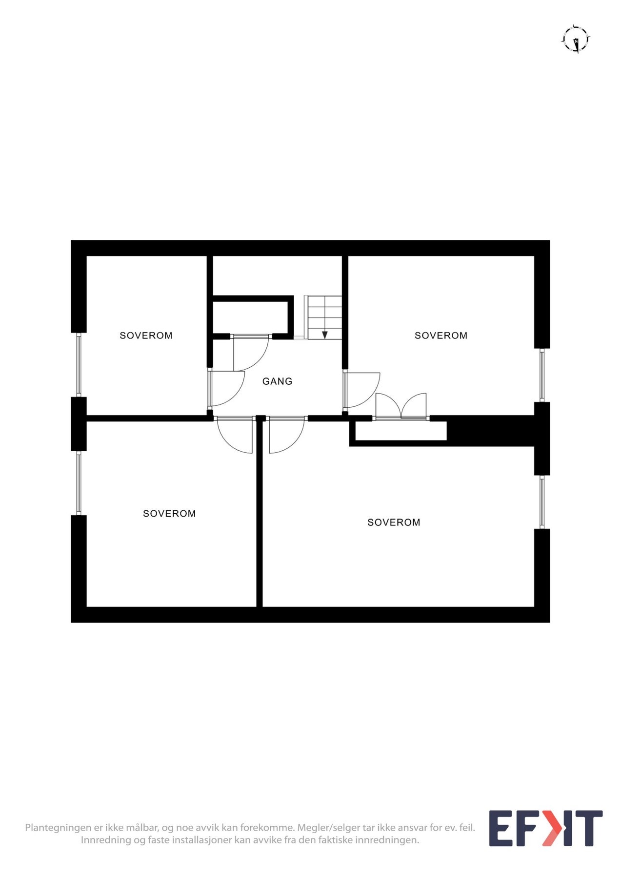 Plantegning loft Galleribilde