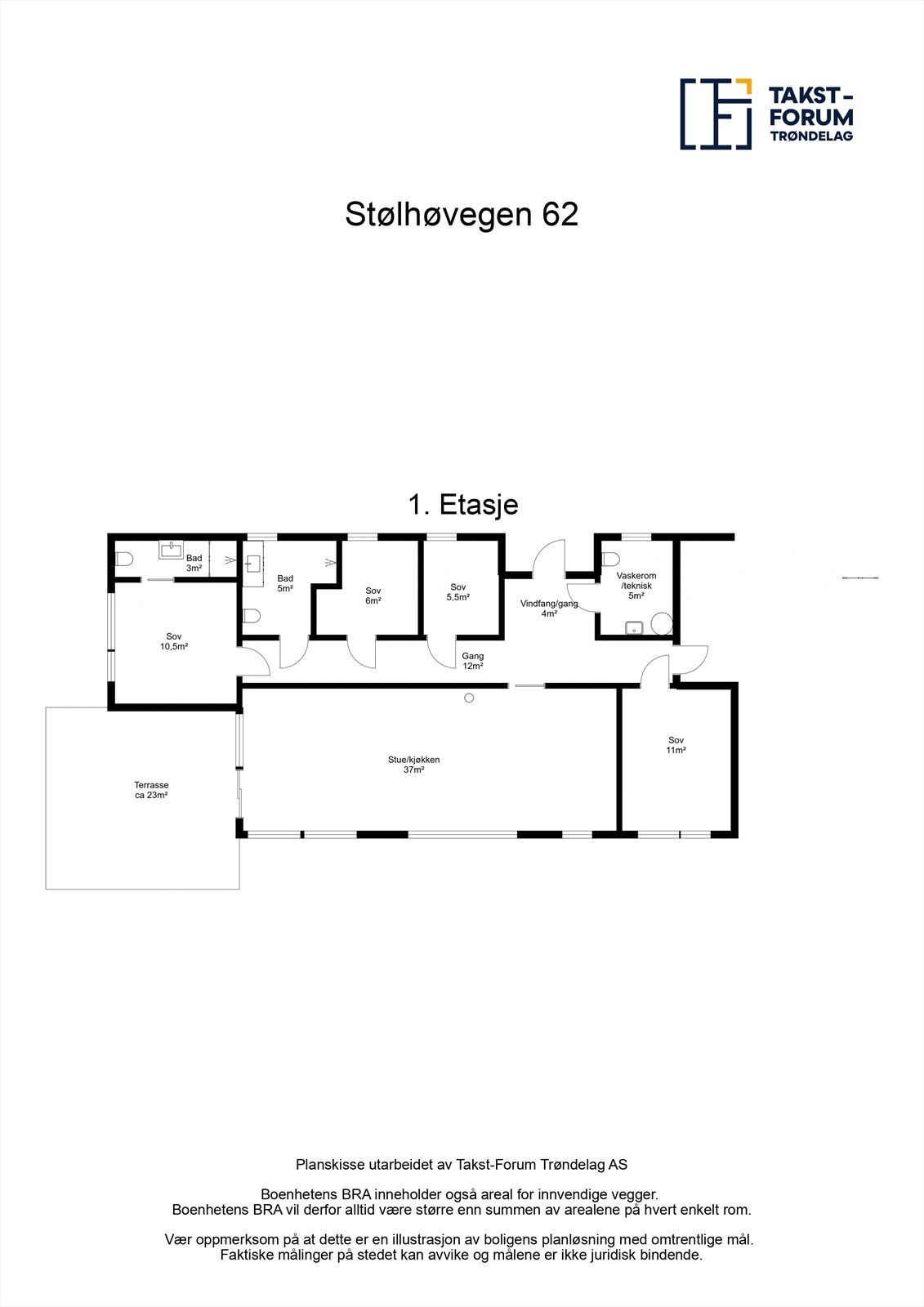 Plantegning 1. etasje. Galleribilde