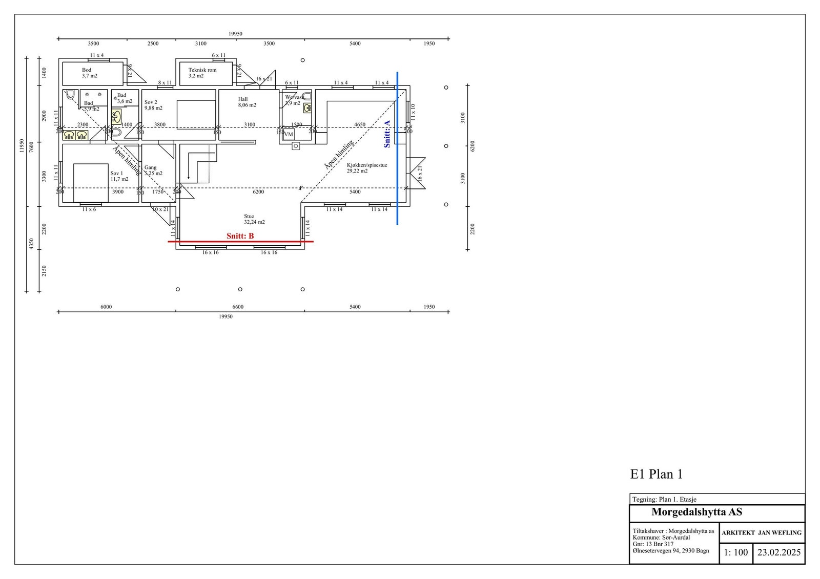 Plan 1 etg Galleribilde