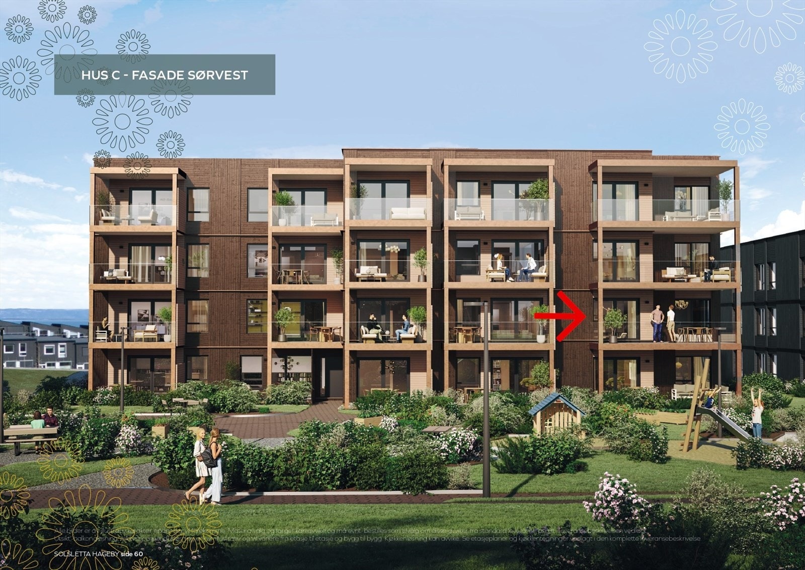 Med hjørnebeliggenhet får du blant annet mer lysinnslipp fra ett ekstra vindu, samtidig en mer fri følelse inne i leiligheten. Den vender mot sørvest og utsikt til det flotte parkområdet! Galleribilde