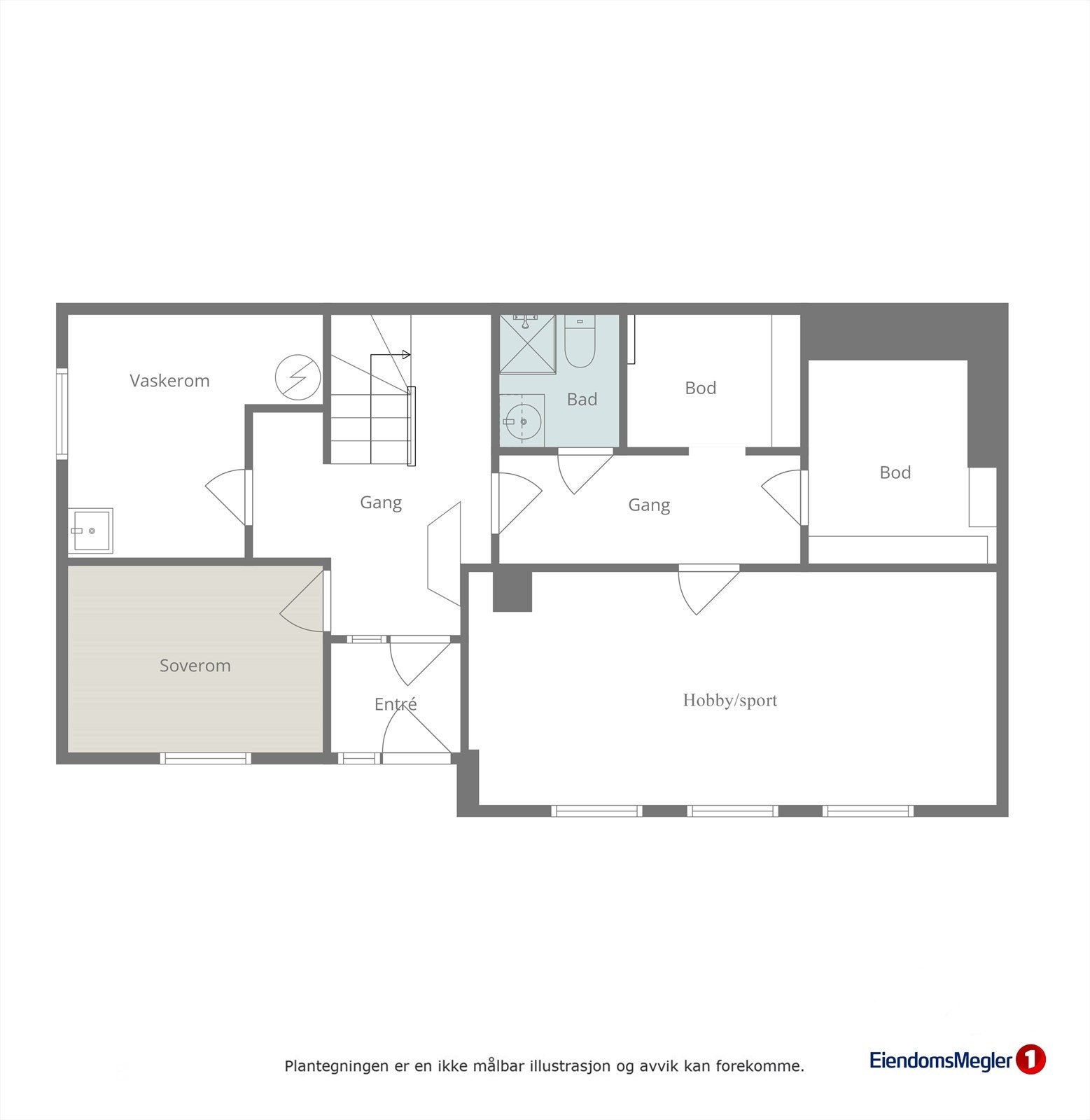 Planløysning underetasje Galleribilde