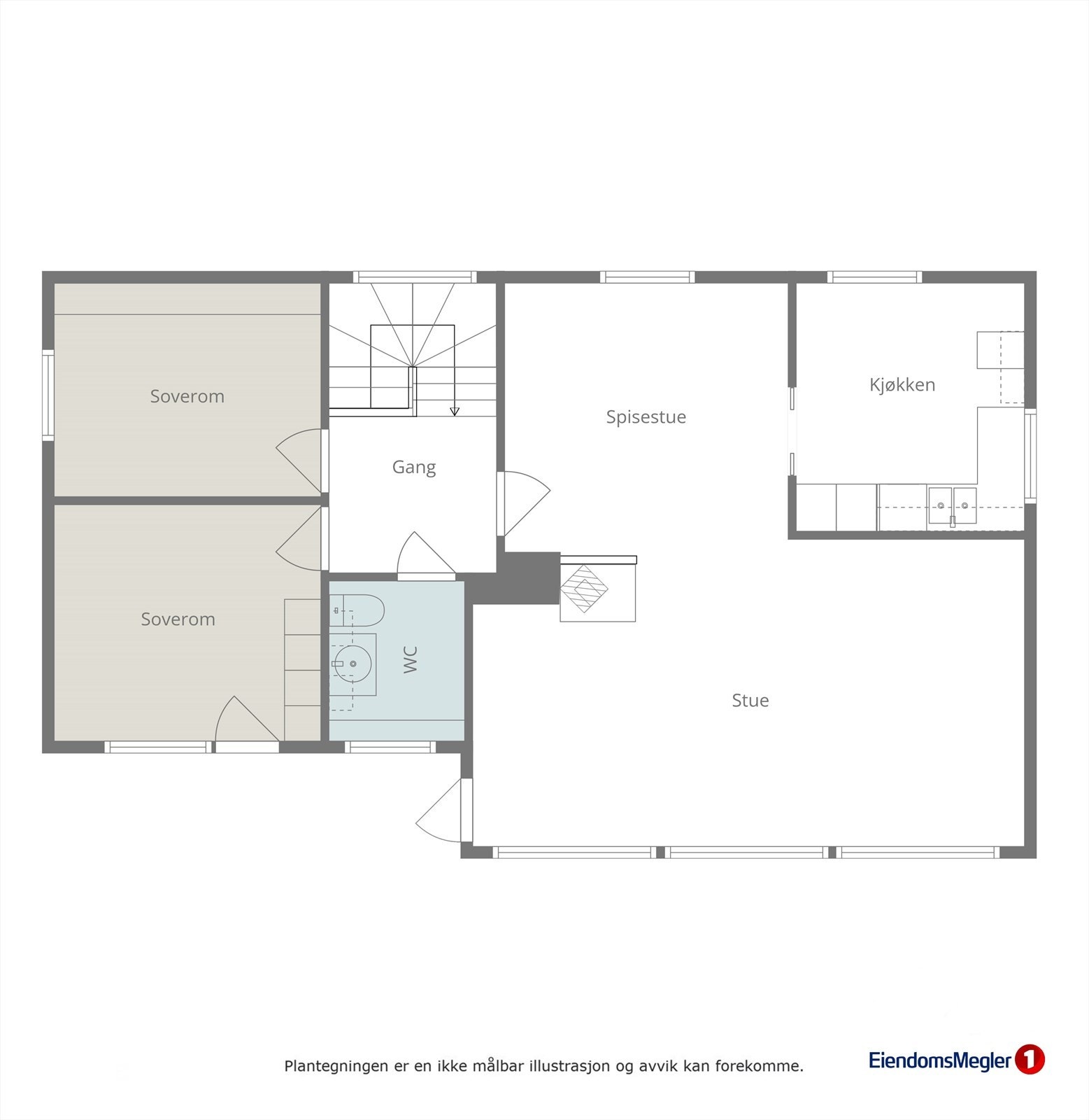 Planløysning hovedetasje Galleribilde