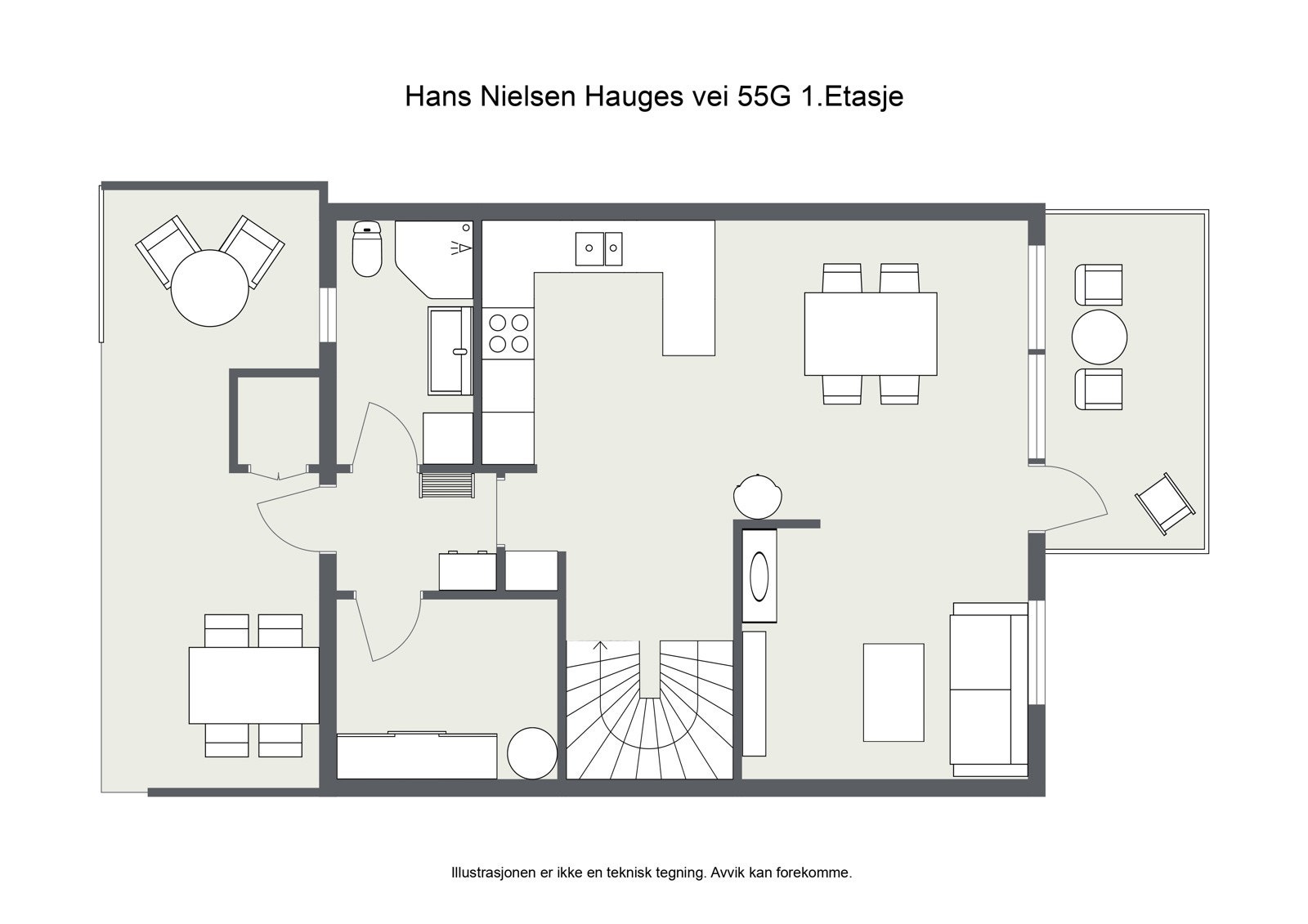 Plantegning 1.etasje. Galleribilde