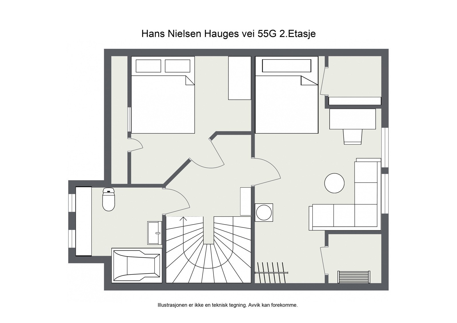 Plantegning 2.etasje. Galleribilde