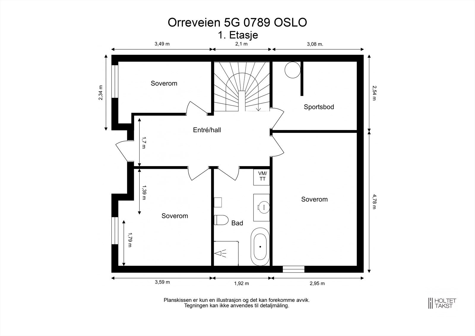 Plantegning - 1. etasje Galleribilde