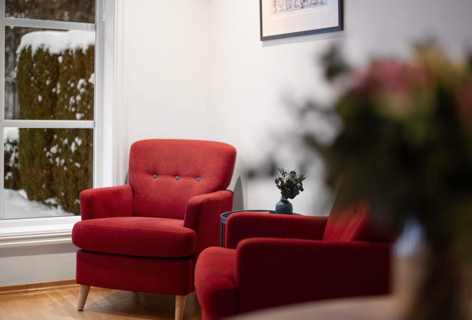 Her er det god plass til å skape flere hyggelige sittegrupper. Galleribilde