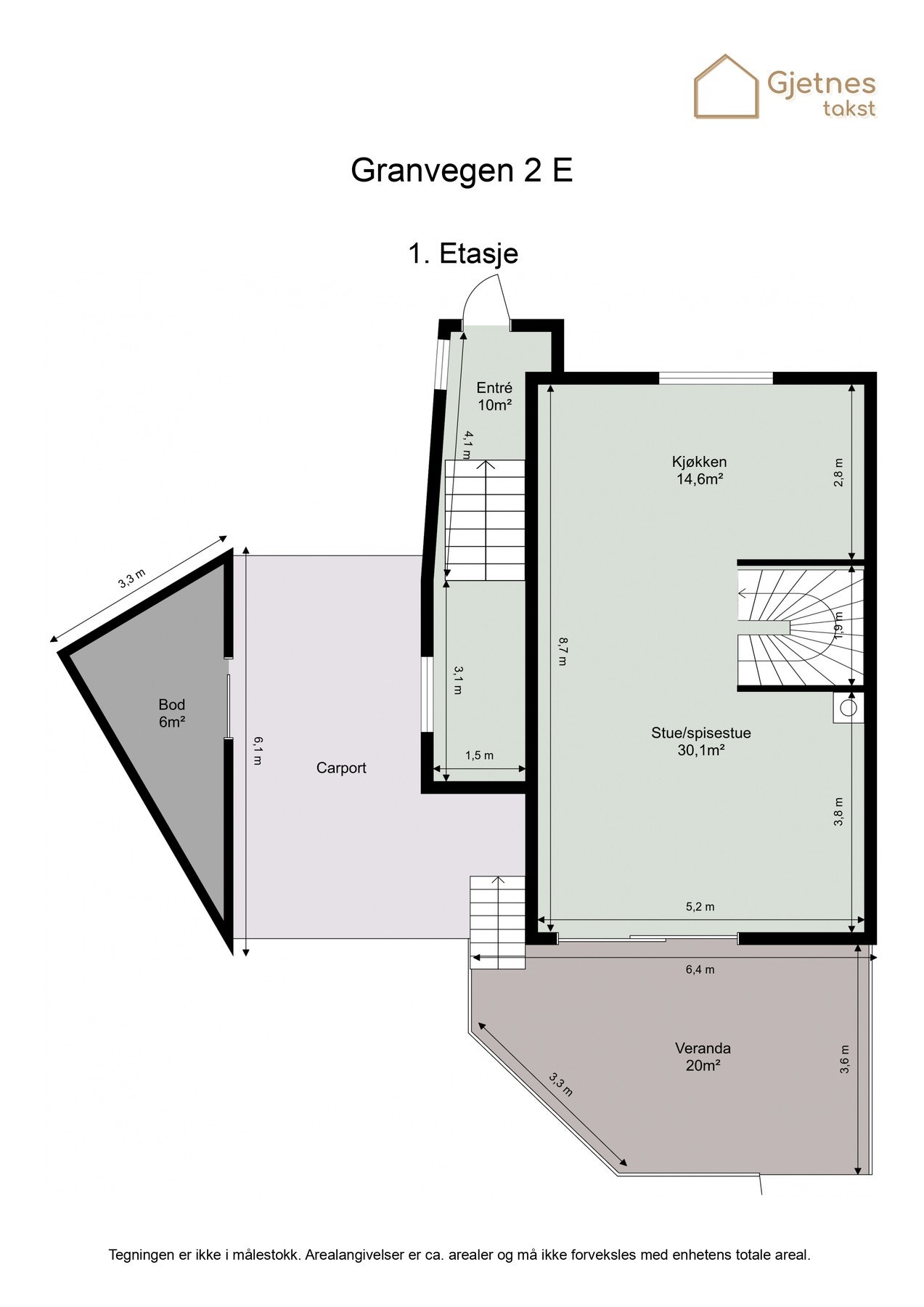 Plantegning 1.etasje. Galleribilde