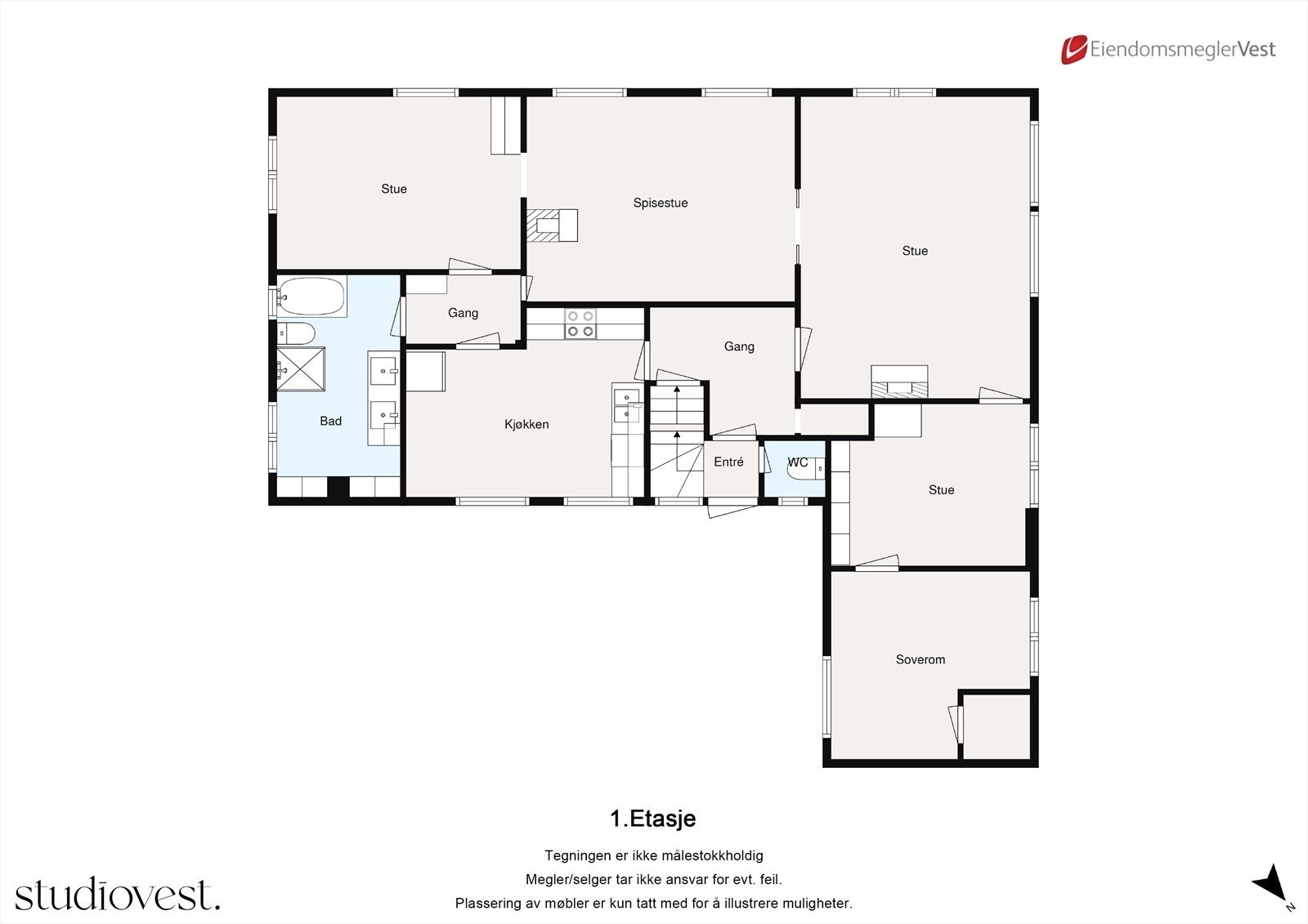 Planskisse Galleribilde