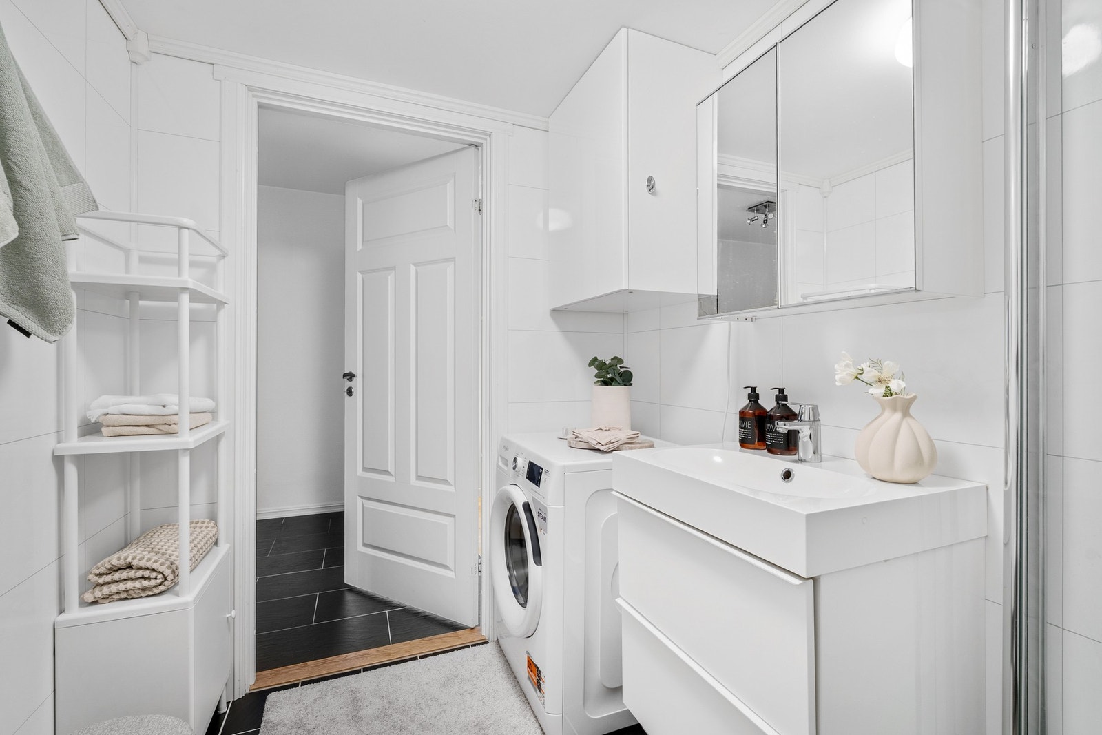 Opplegg for vaskemaskin. Galleribilde