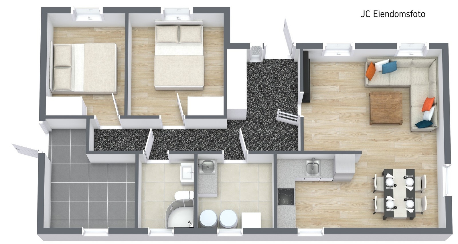 Planskisse underetasje Galleribilde