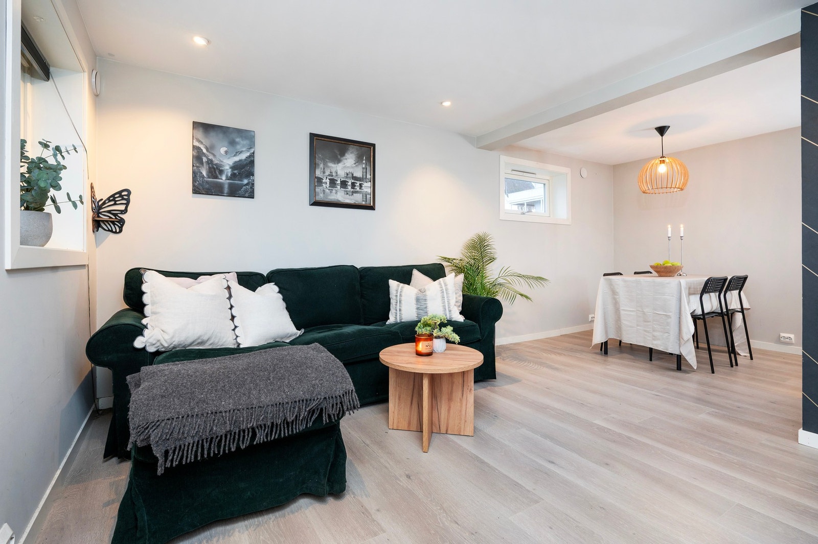 Tidsriktige overflater og spotter i tak - etasjen er ikke godkjent for varig opphold. Galleribilde