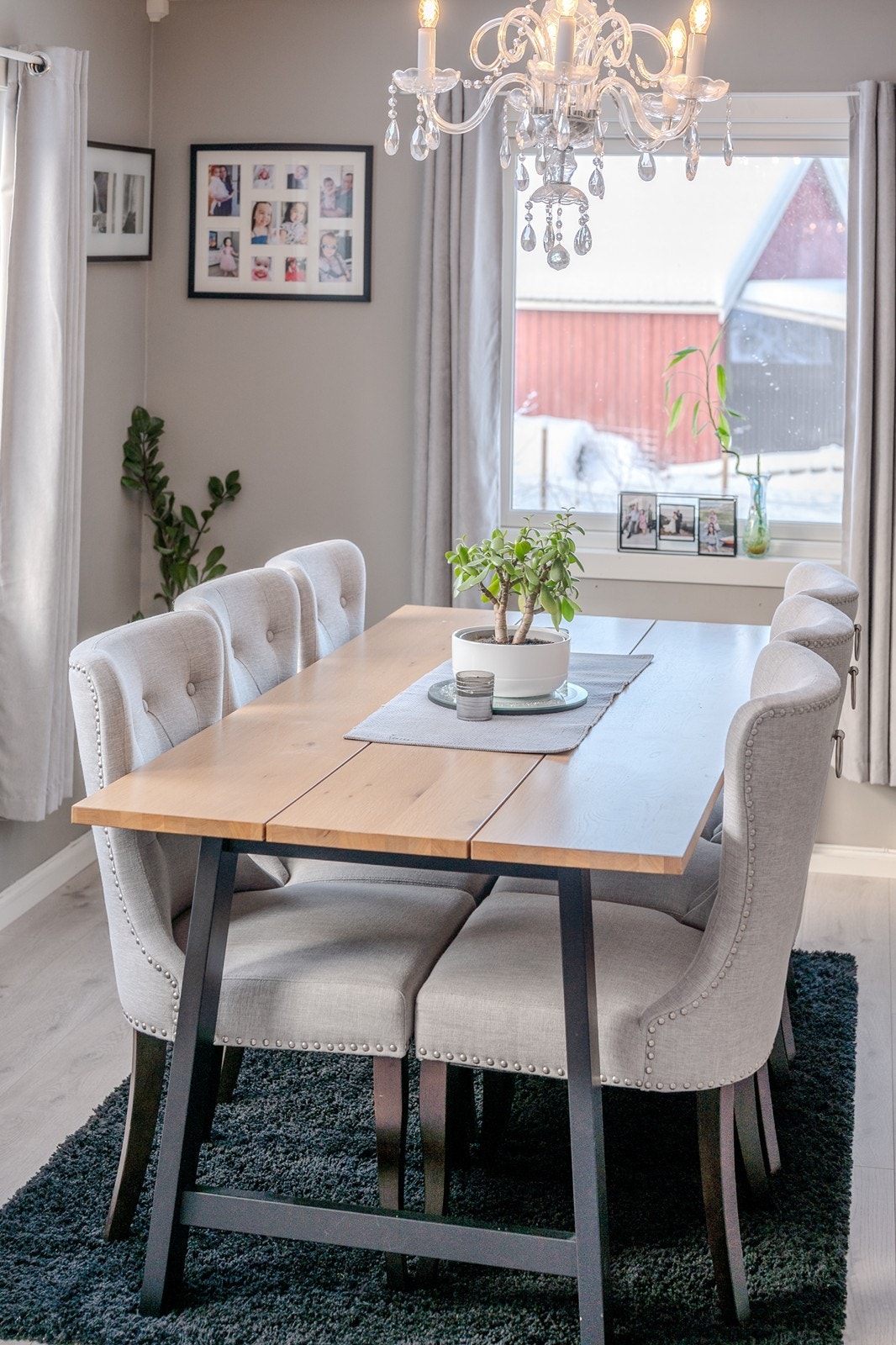 Plass til stort spisebord Galleribilde