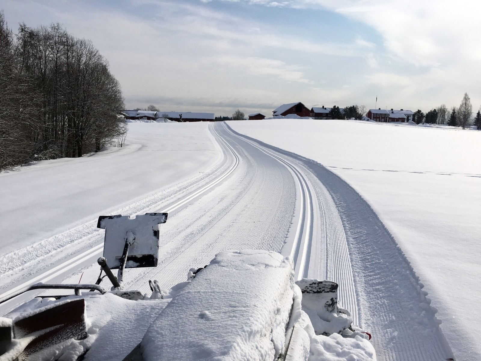 Milevis med preparerte skiløyper i Vestmarka Galleribilde