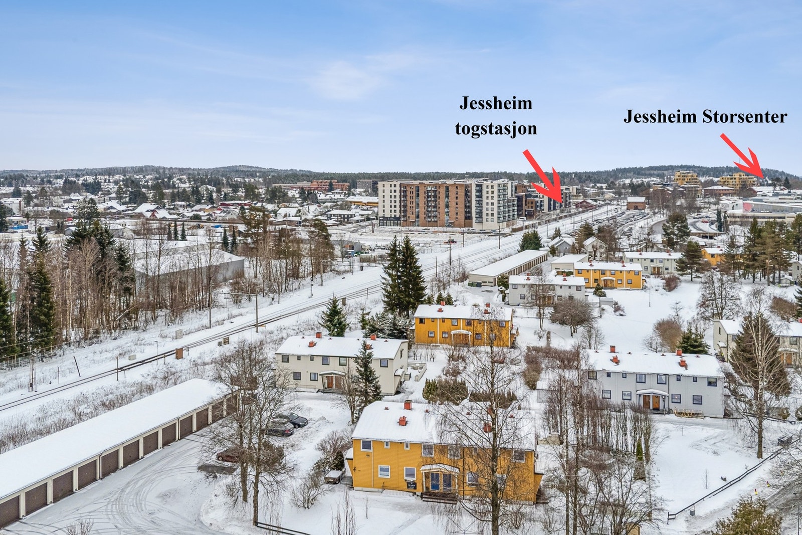 Få minutters avstand til Jessheim sentrum og Jessheim Storsenter med et bredt tilbud av butikker, serveringssteder og servicetilbud. Galleribilde