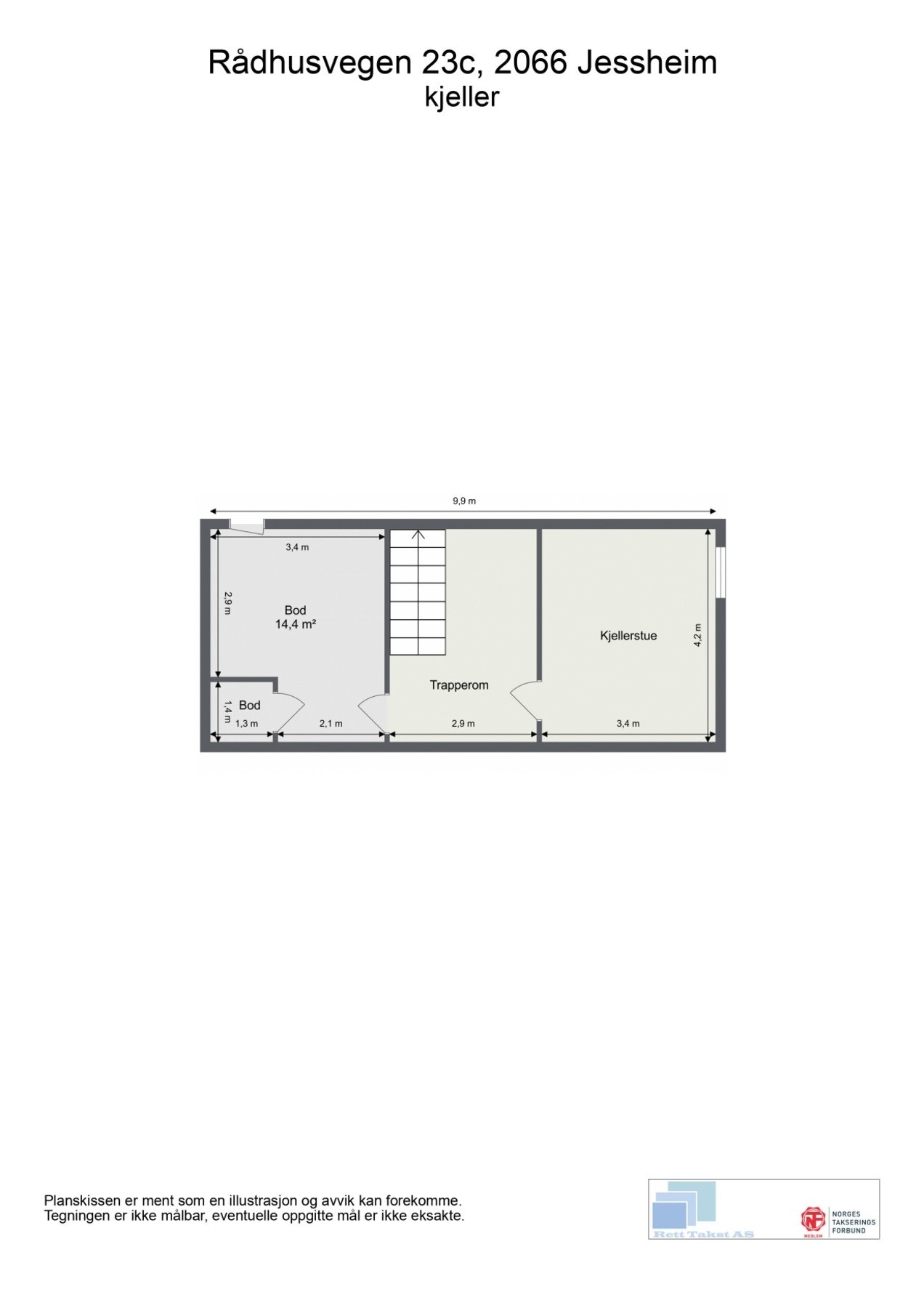 Plantegning kjeller. Galleribilde