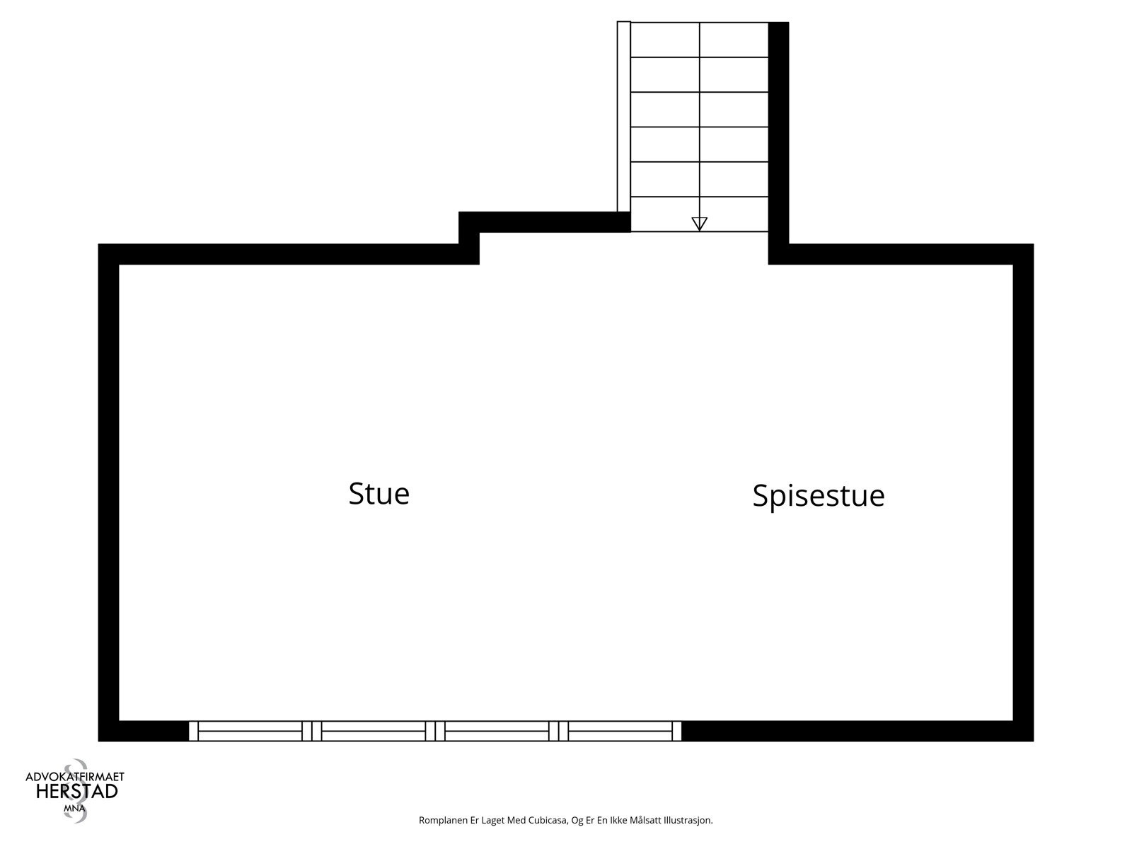 Planskisse stue - ikke målsatt illustrasjon Galleribilde
