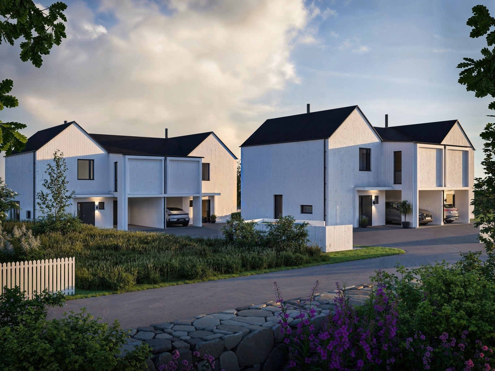 Illustrasjon sett fra nordøst - Snarveien Galleribilde