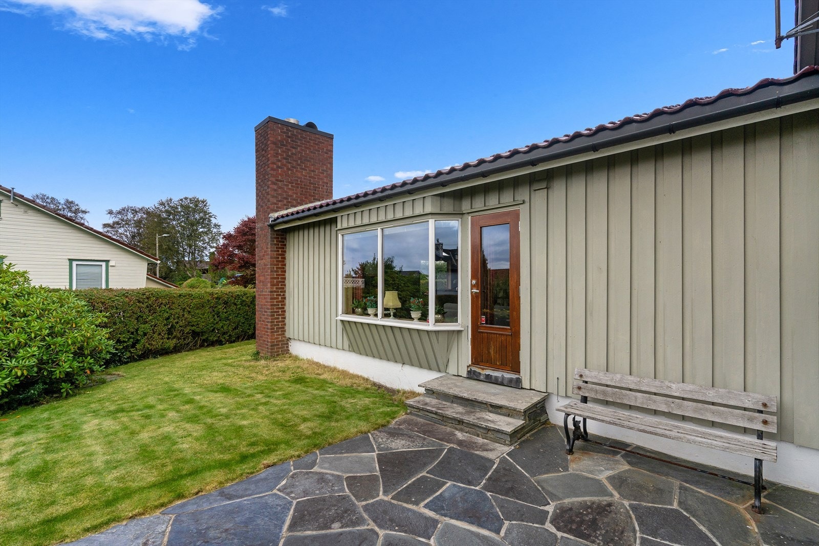 Steinbelagt platting Galleribilde