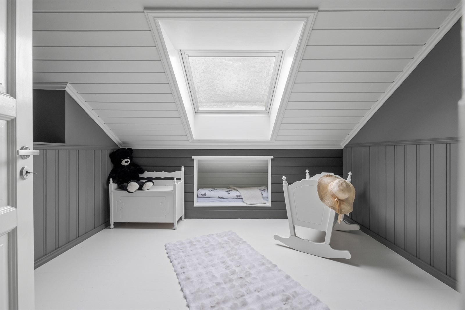 Soverommet passer perfekt som barnerom eller gjesterom (ikke omsøkt/godkjent til varig opphold) Galleribilde