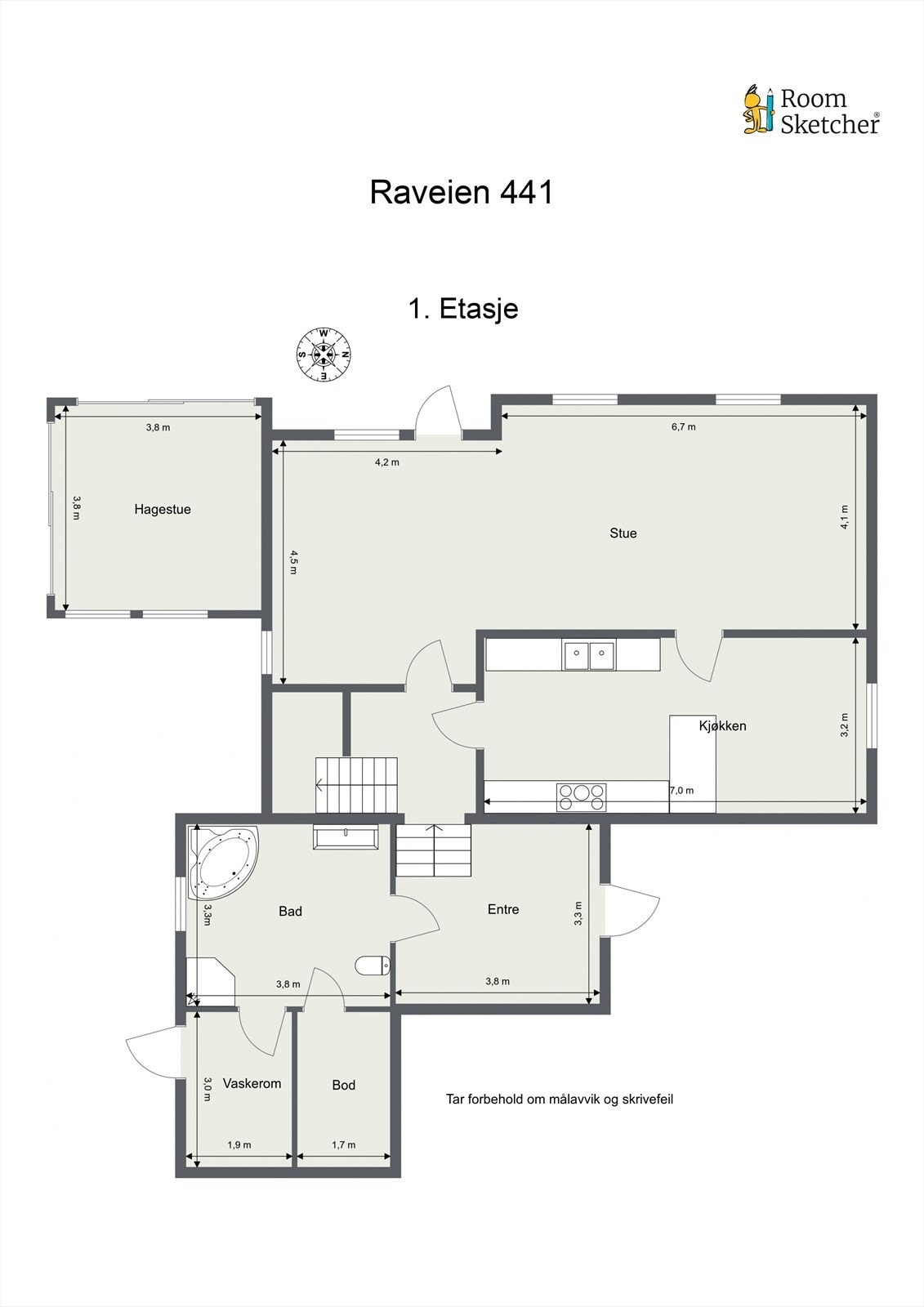 -Planskisse 1. Etasje - Galleribilde