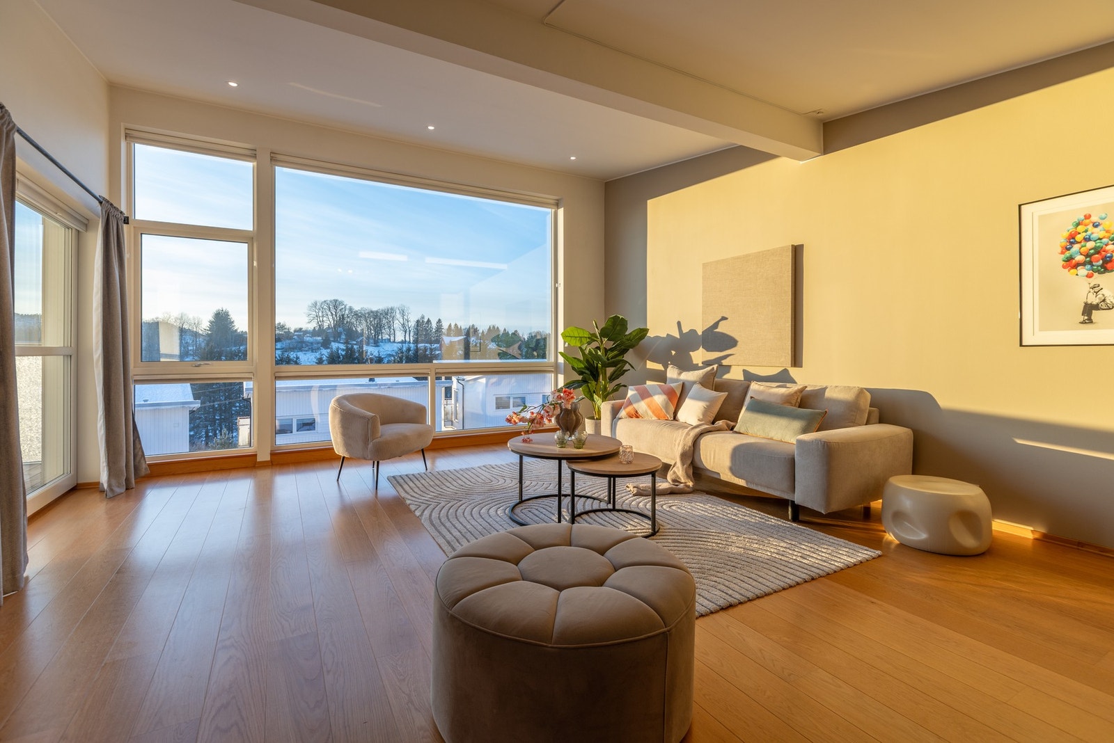 Stuen med lysinnfall Galleribilde