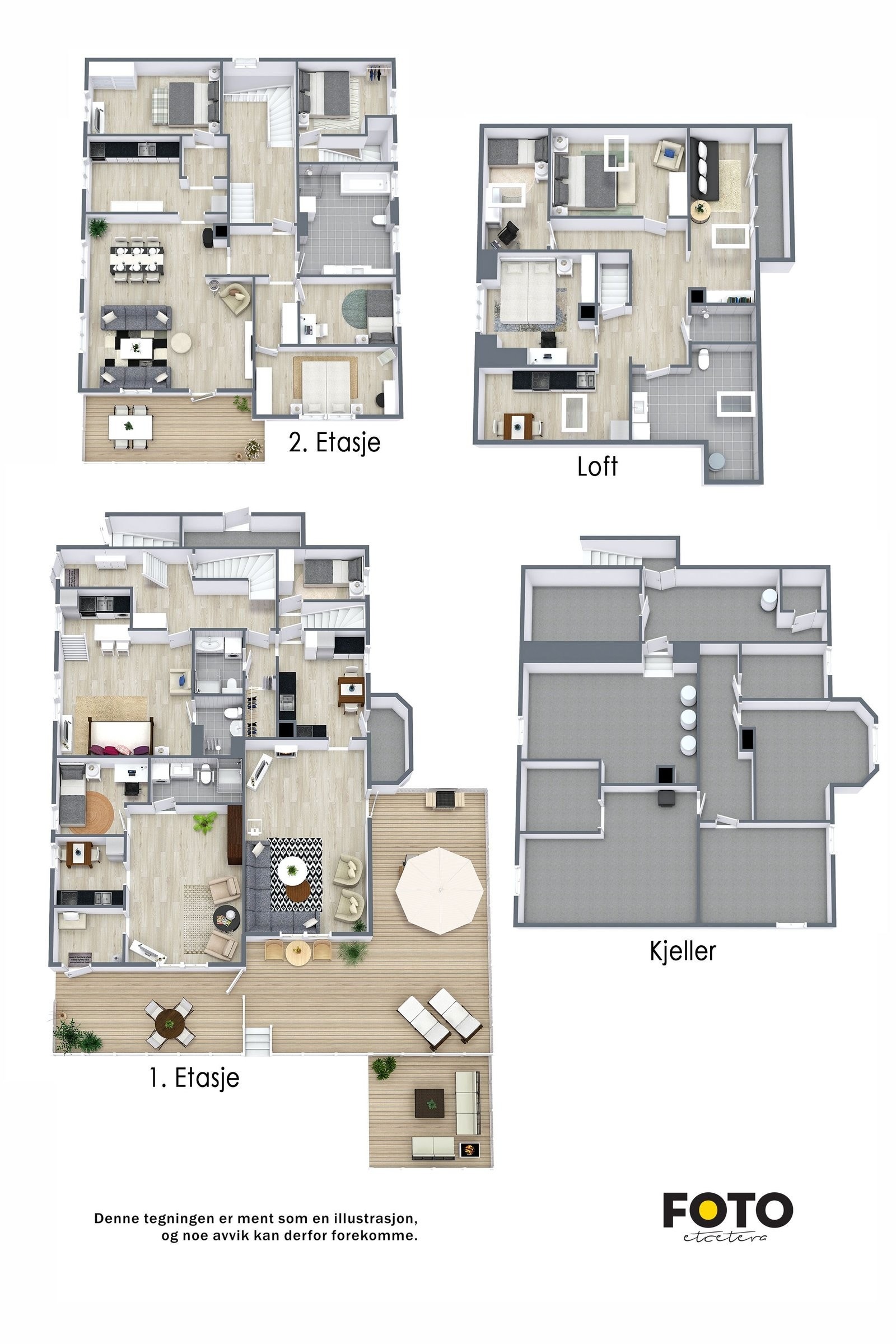 Plantegning loft Galleribilde