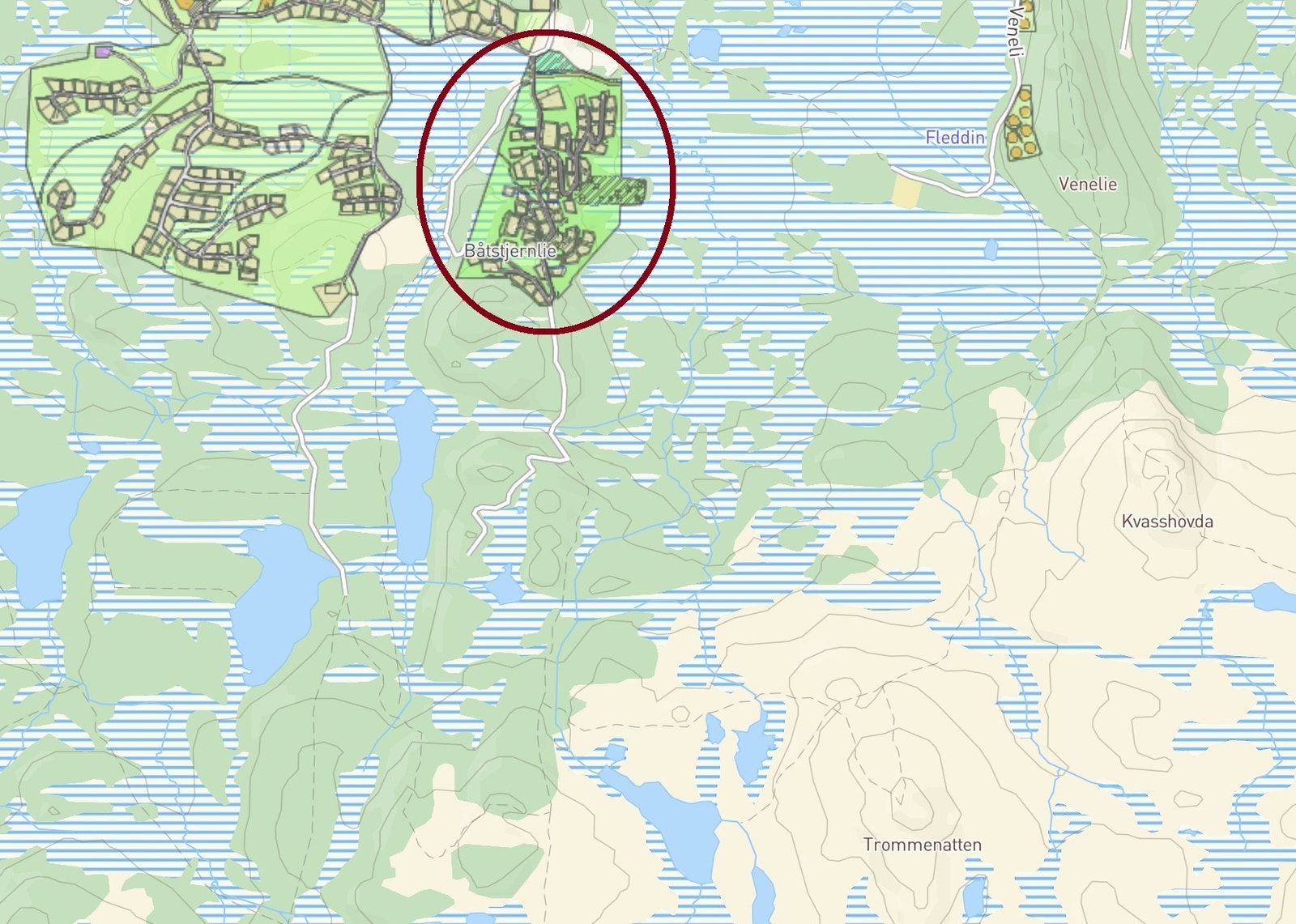 Timmermannsstølen ligger som siste bebyggelse før uberørt natur mot høyfjellet og Nesfjellets fantastiske turterreng Galleribilde
