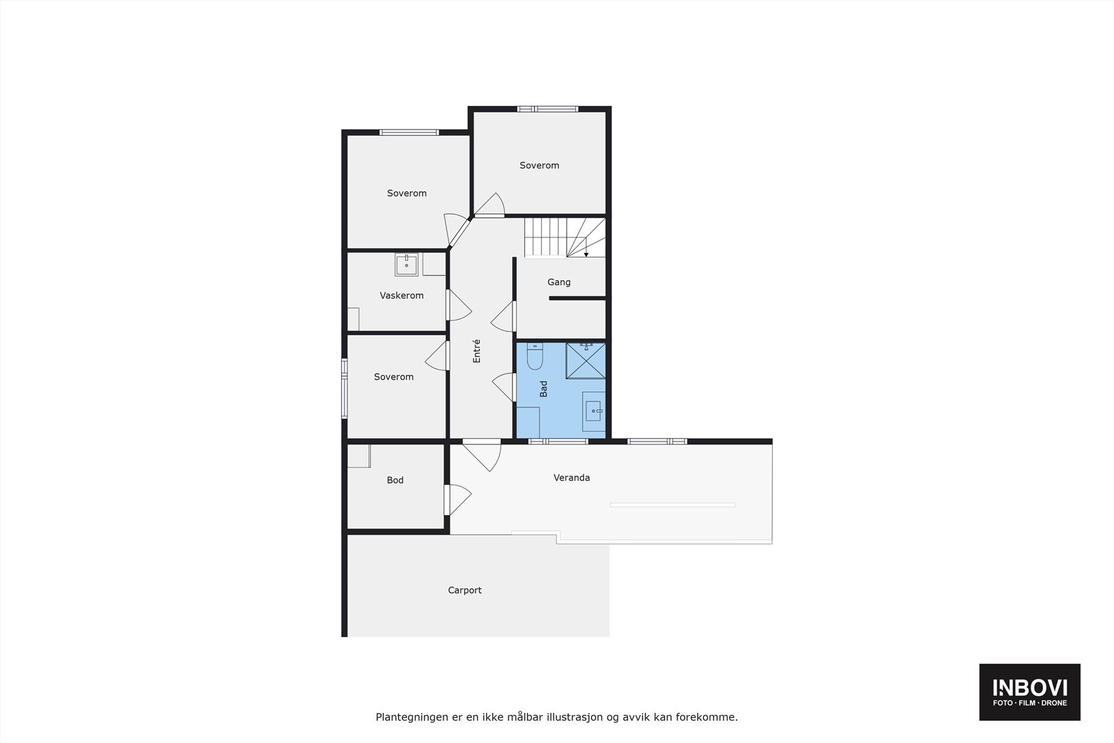 Plantegning 1.etg Galleribilde