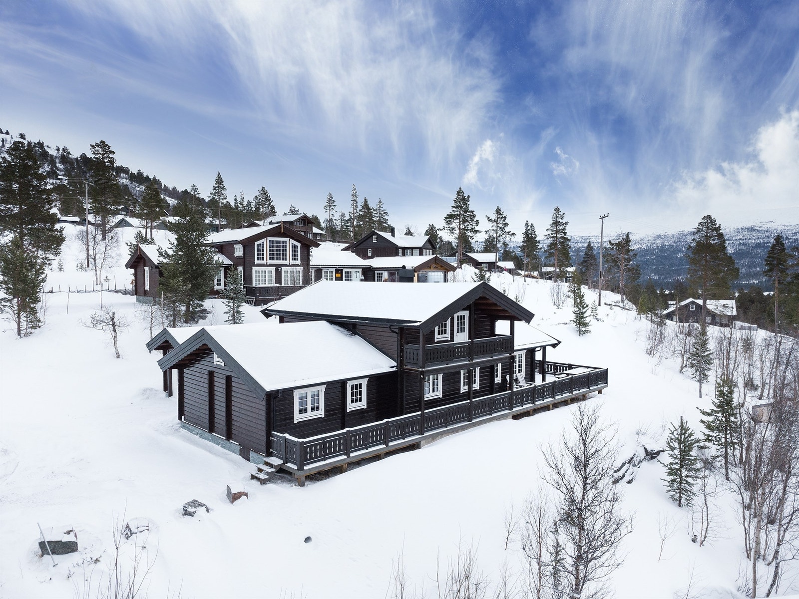 Dronebilde fasade Galleribilde