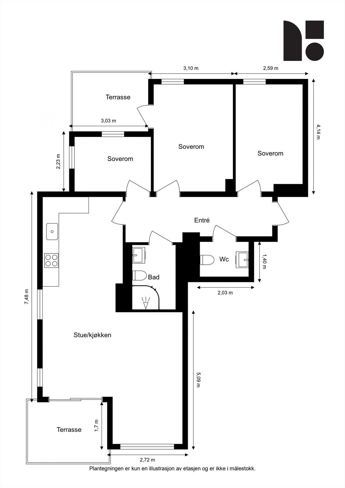 - Plantegning - Galleribilde