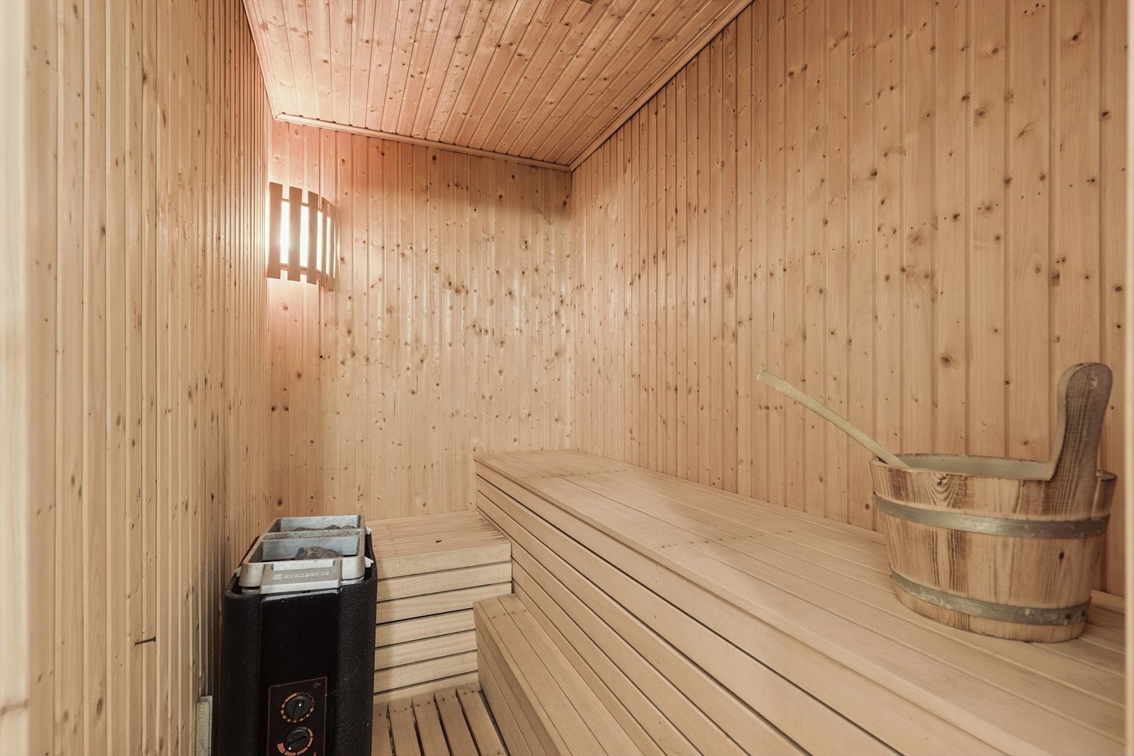 Badstue i forbindelse med badet i u.etg. Galleribilde