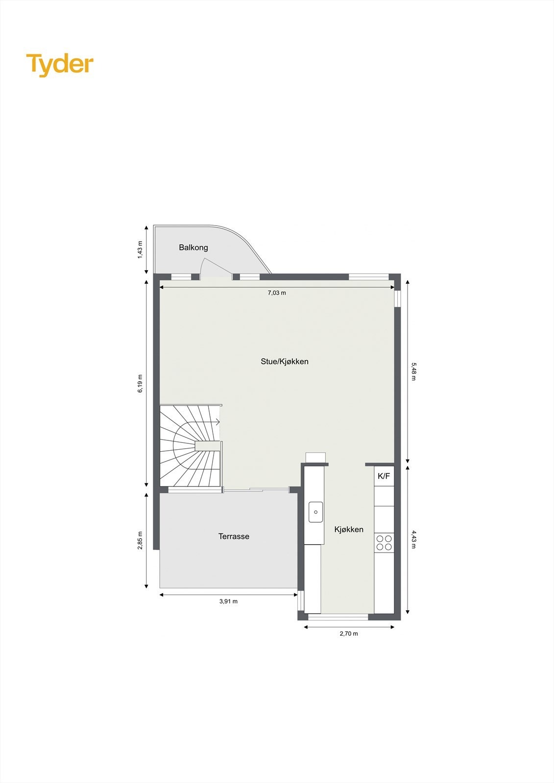 Plantegning 2. etasje Galleribilde
