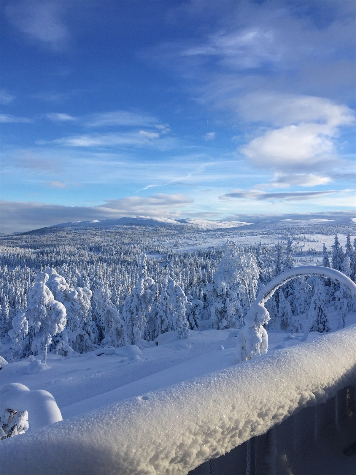 Utsiktsbilde vinterstid (privat bilde tatt av selger). Galleribilde