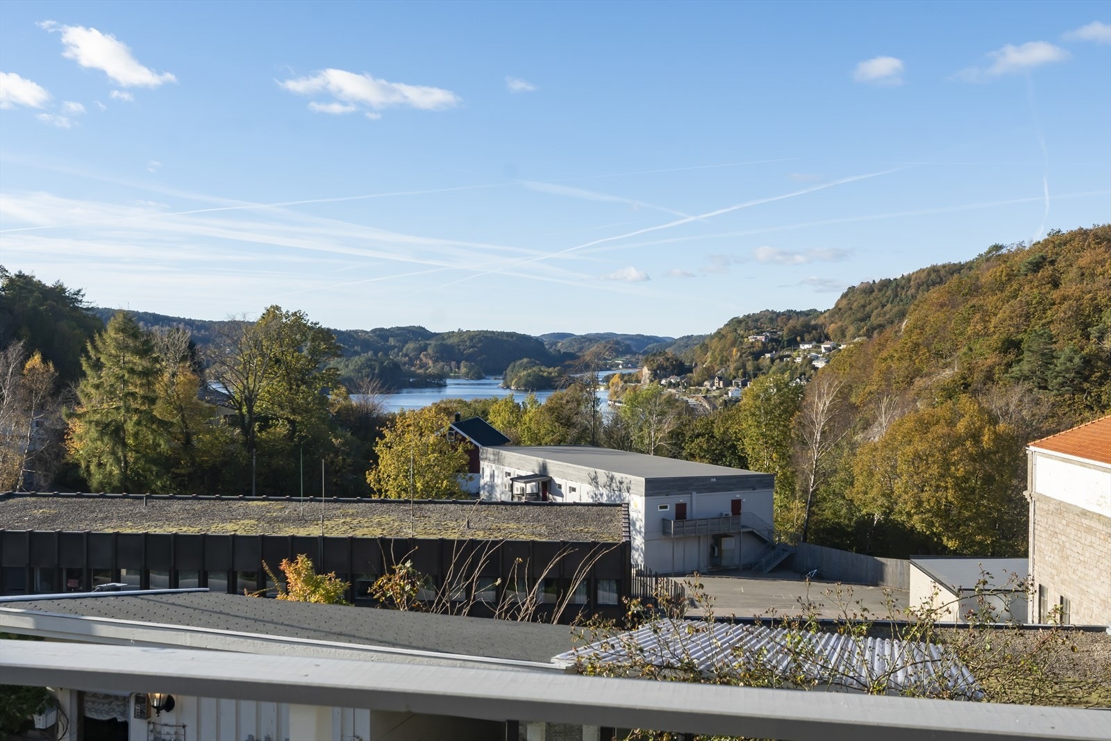 Utsikt fra terrassen Galleribilde