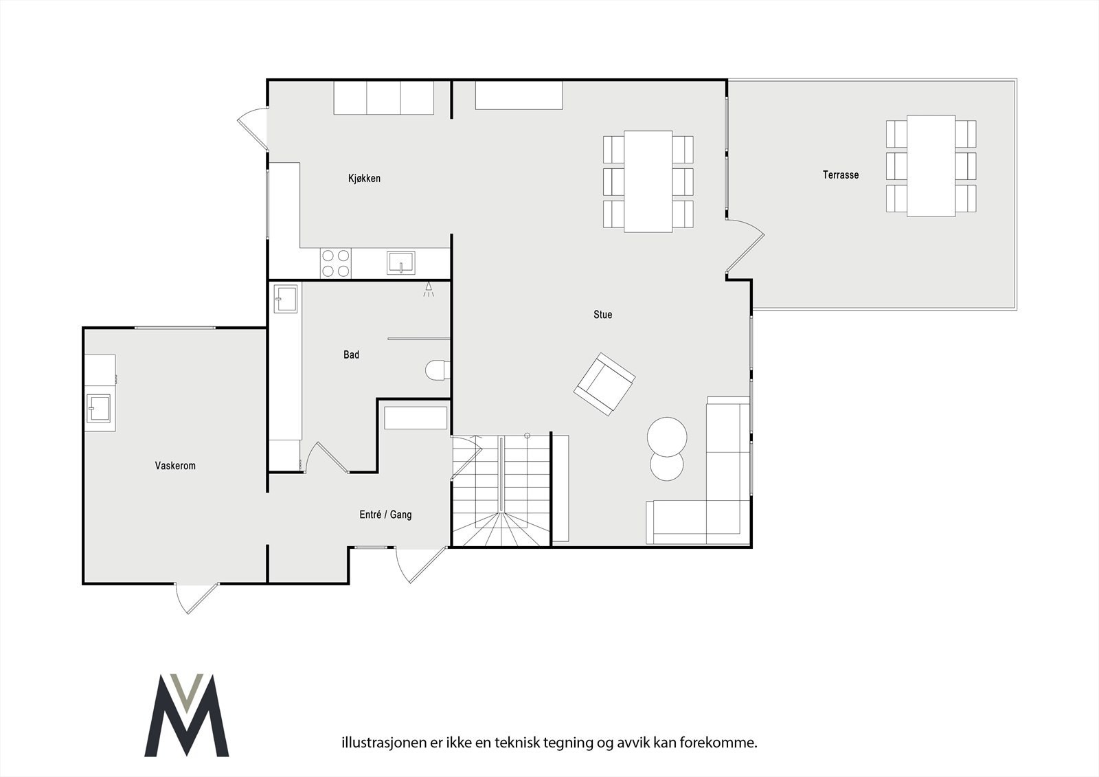 Plantegning - 1. etasje Galleribilde