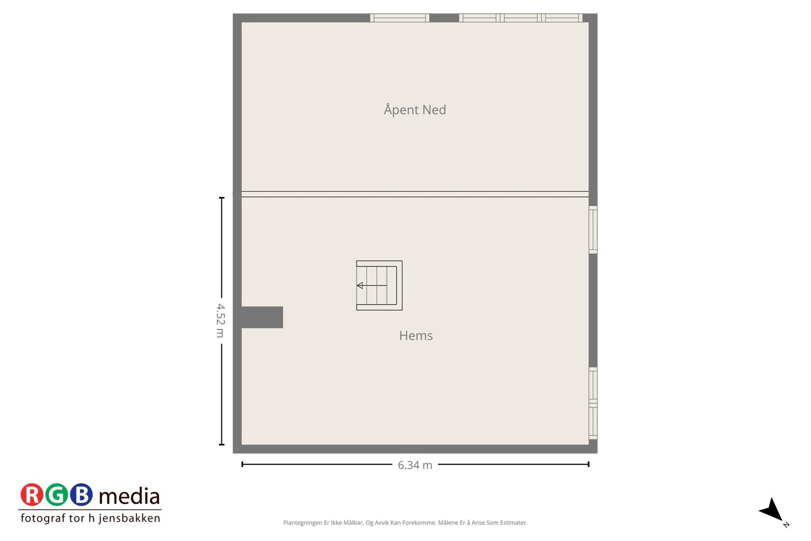 Plantegning hems. Galleribilde