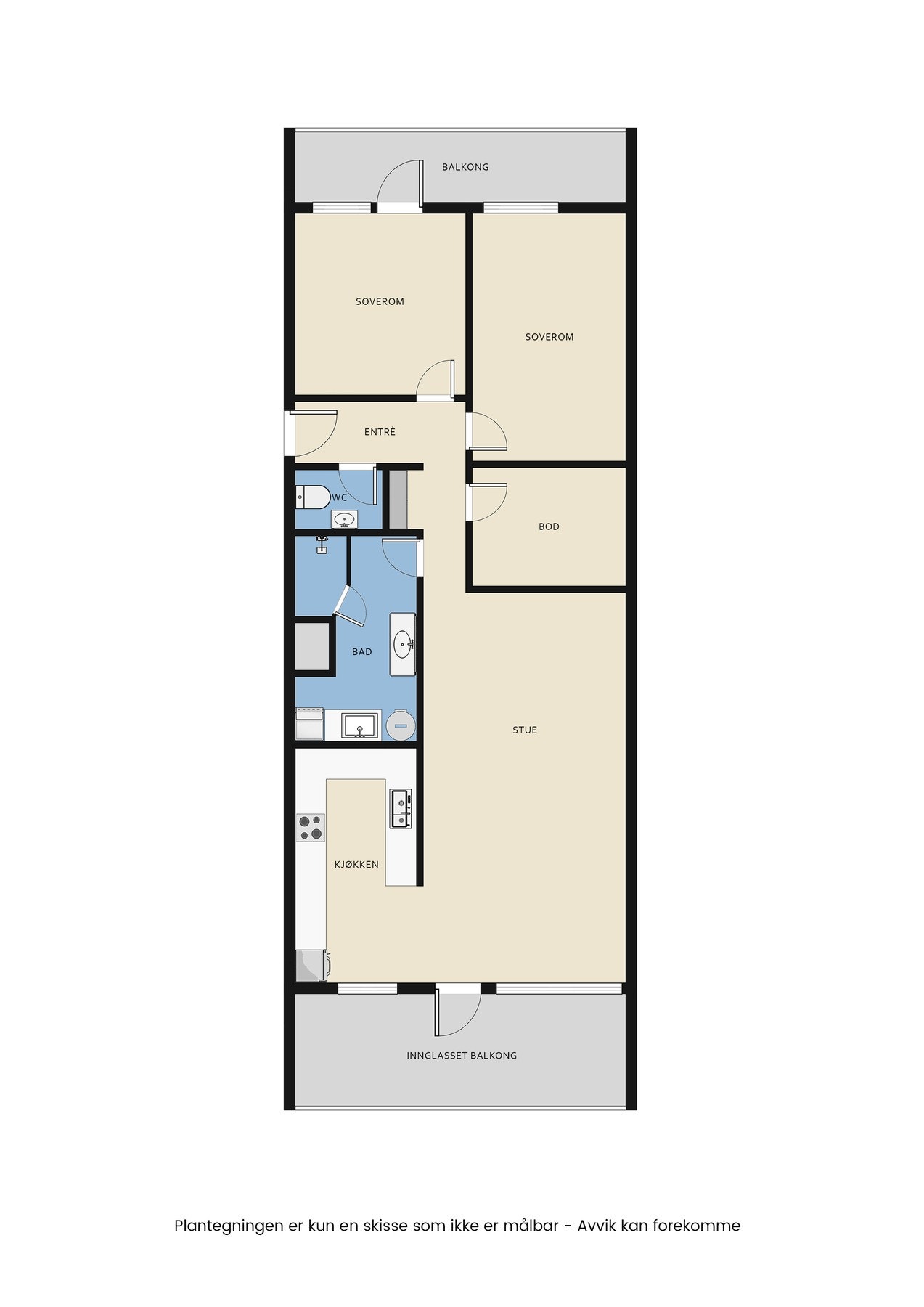 Plantegning andre etasje. Galleribilde